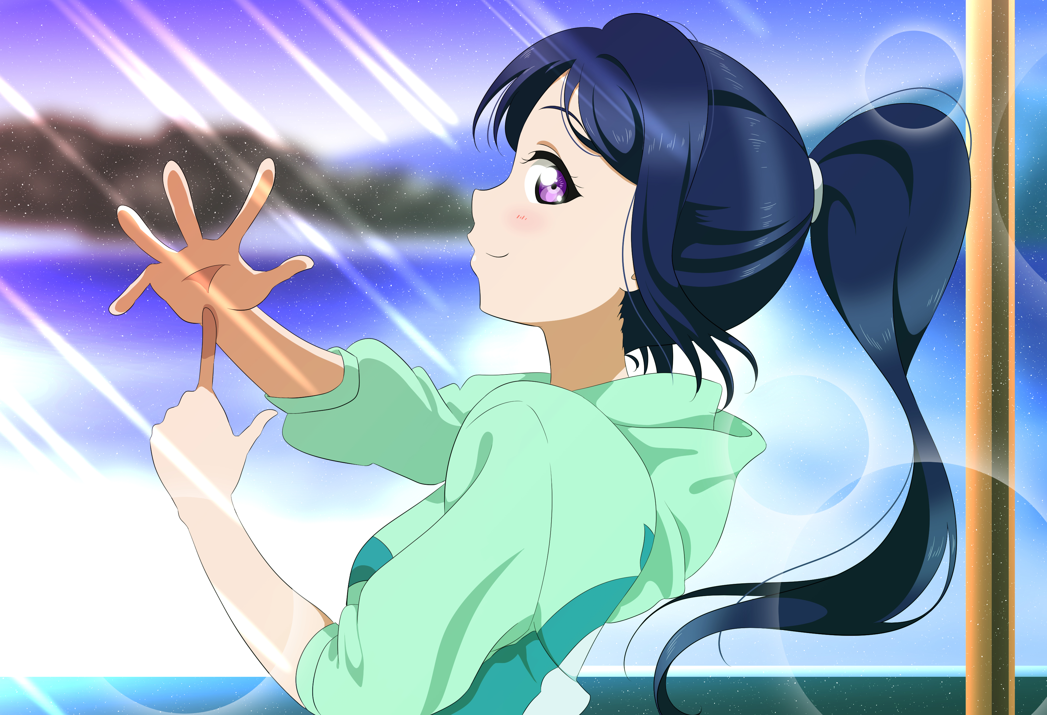Kanan Matsuura from Love Live! Sunshine!! HD Wallpaper