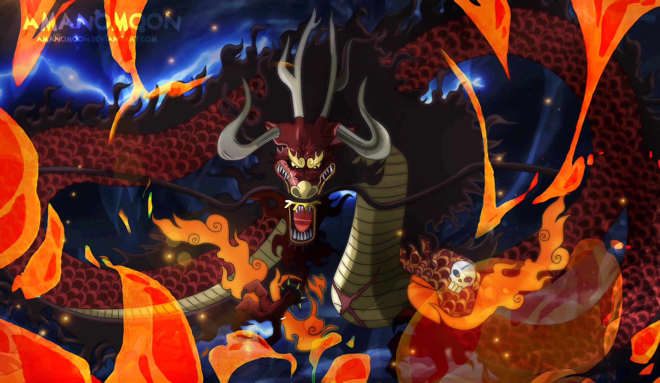 Kaido the Dragon from One Piece HD Wallpaper