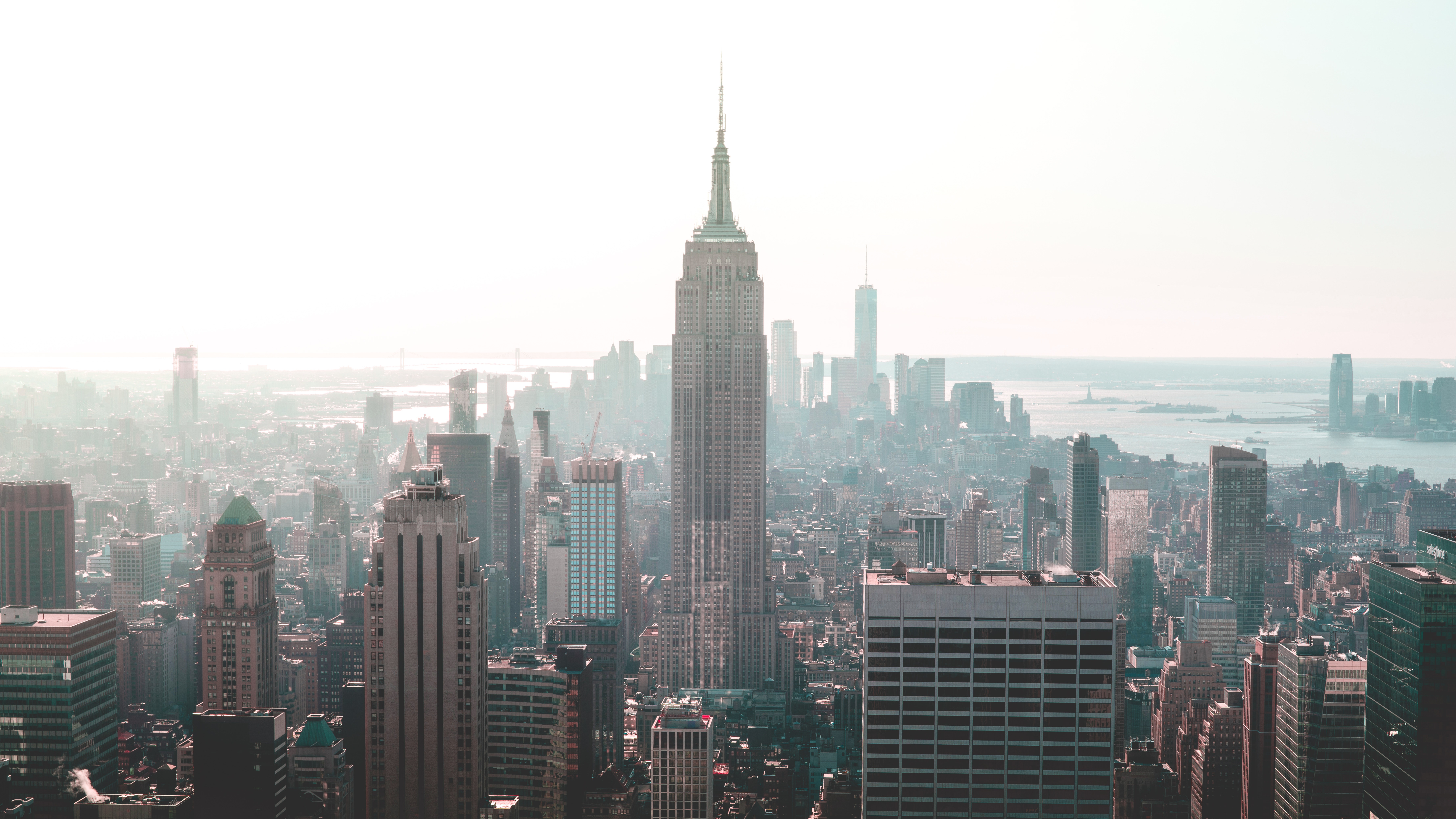 Empire State Building and New York City Skyline HD Wallpaper
