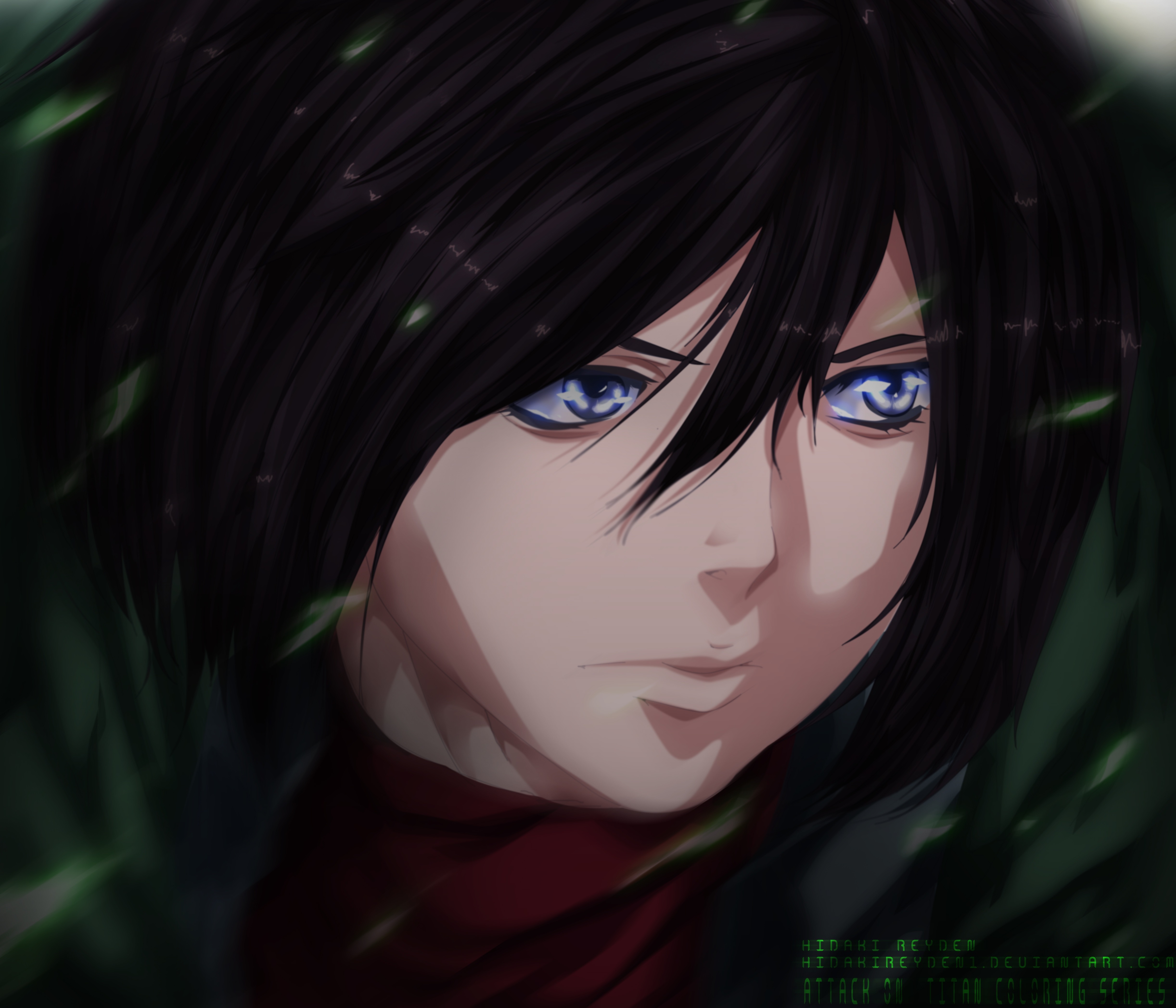 Mikasa Ackerman from Attack on Titan HD Wallpaper