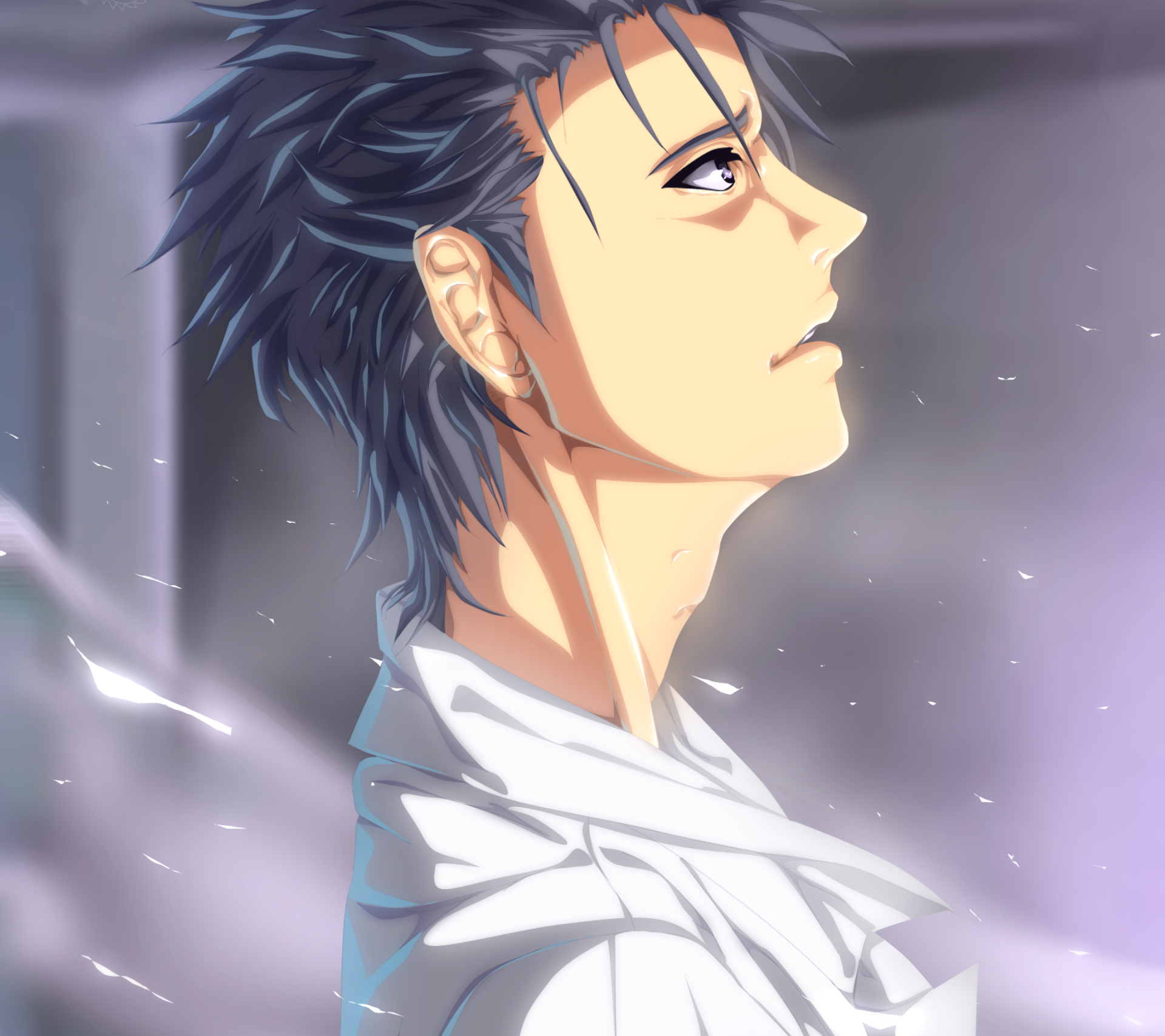 Rintaro Okabe looking up HD Wallpaper