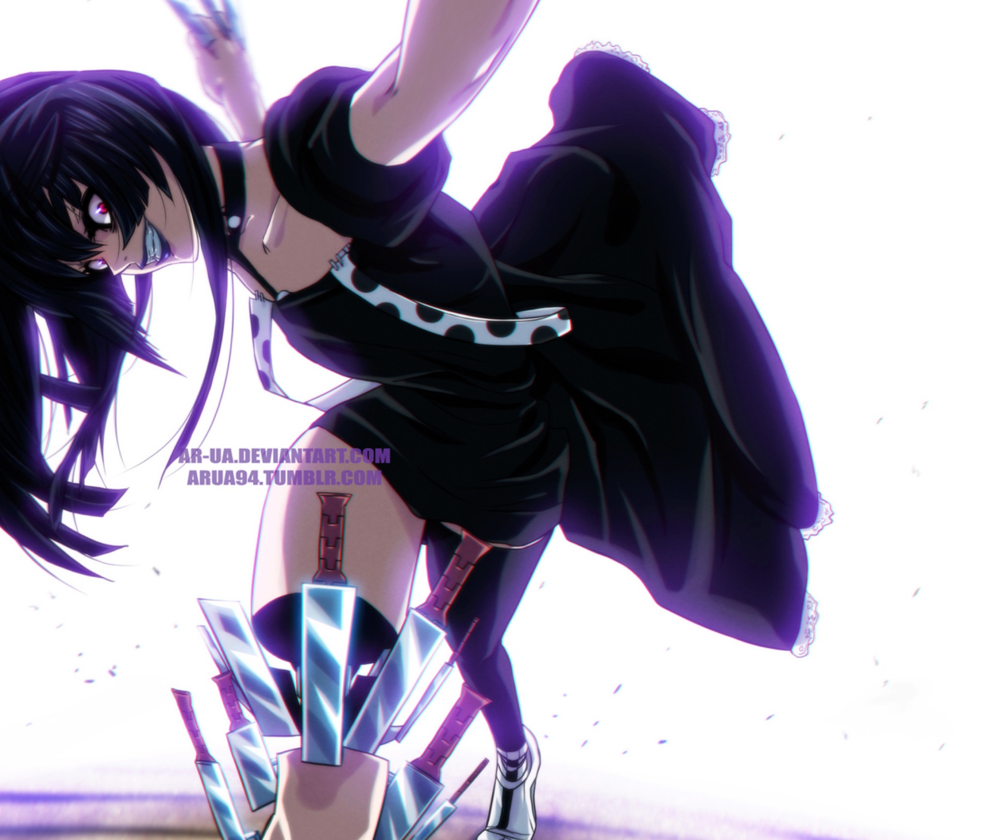 Juuzou Suzuya from Tokyo Ghoul with knives HD Wallpaper