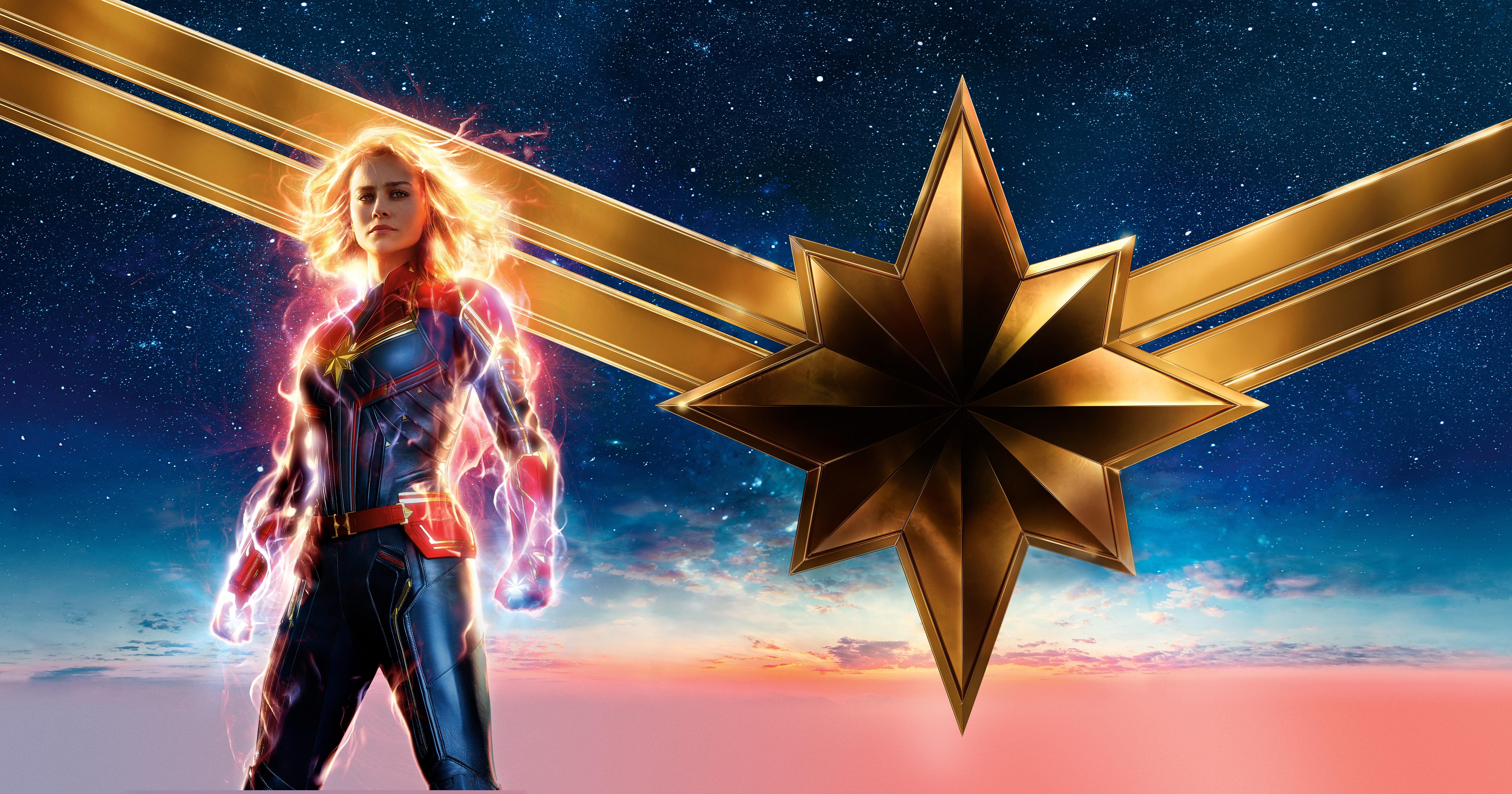 Captain Marvel from Marvel Comics 4K HD Wallpaper