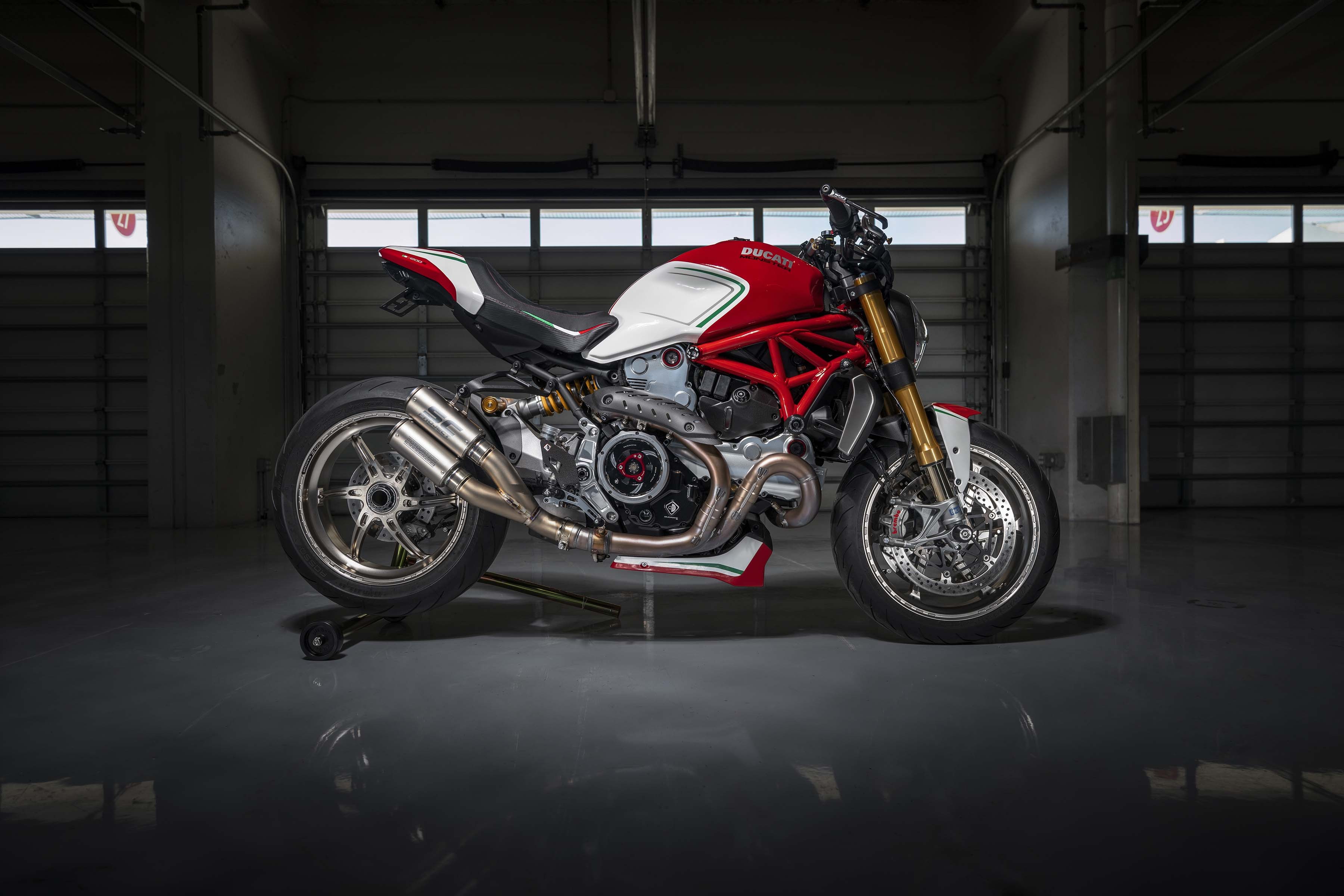 4K 2019 Ducati Monster 1200 Tricolore HD Wallpaper