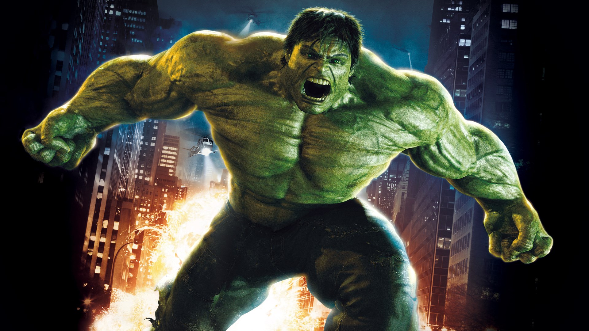 The Hulk in a City HD Wallpaper