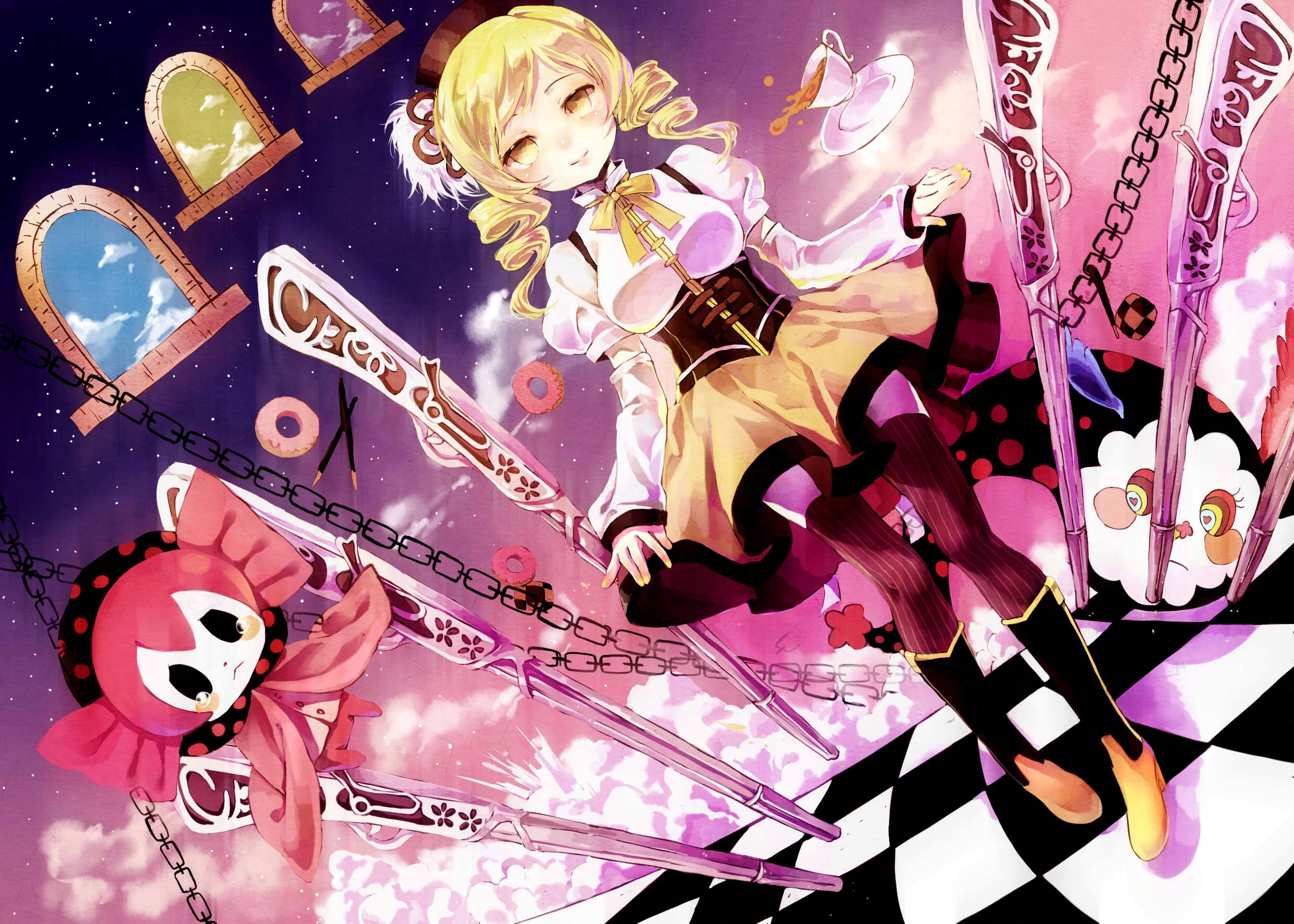Mami Tomoe from Puella Magi Madoka Magica HD Wallpaper