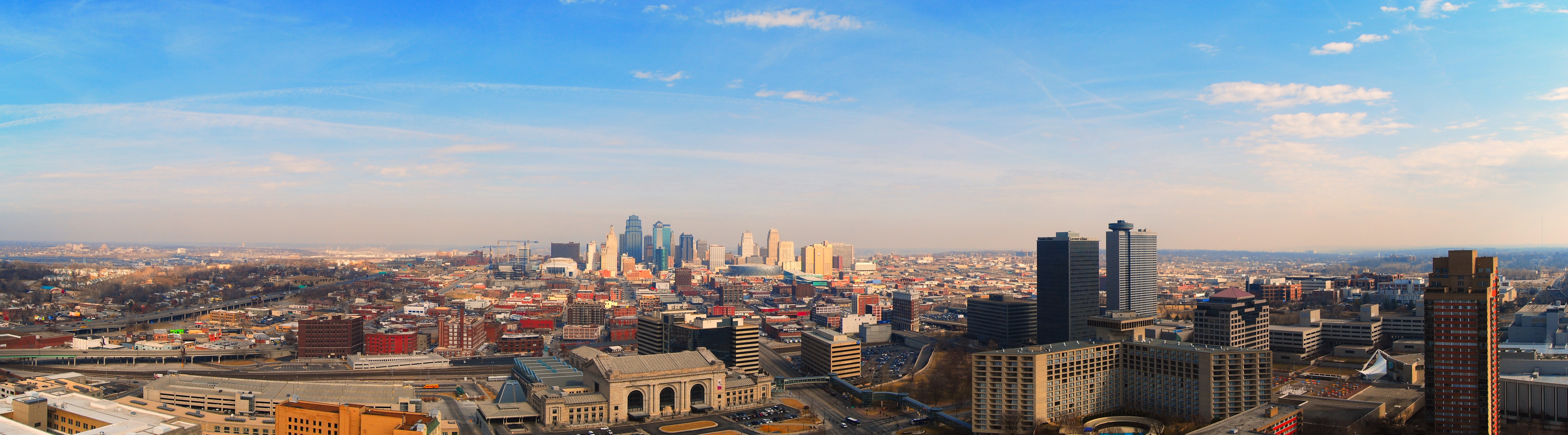 Kansas City Skyline Panorama HD Wallpaper