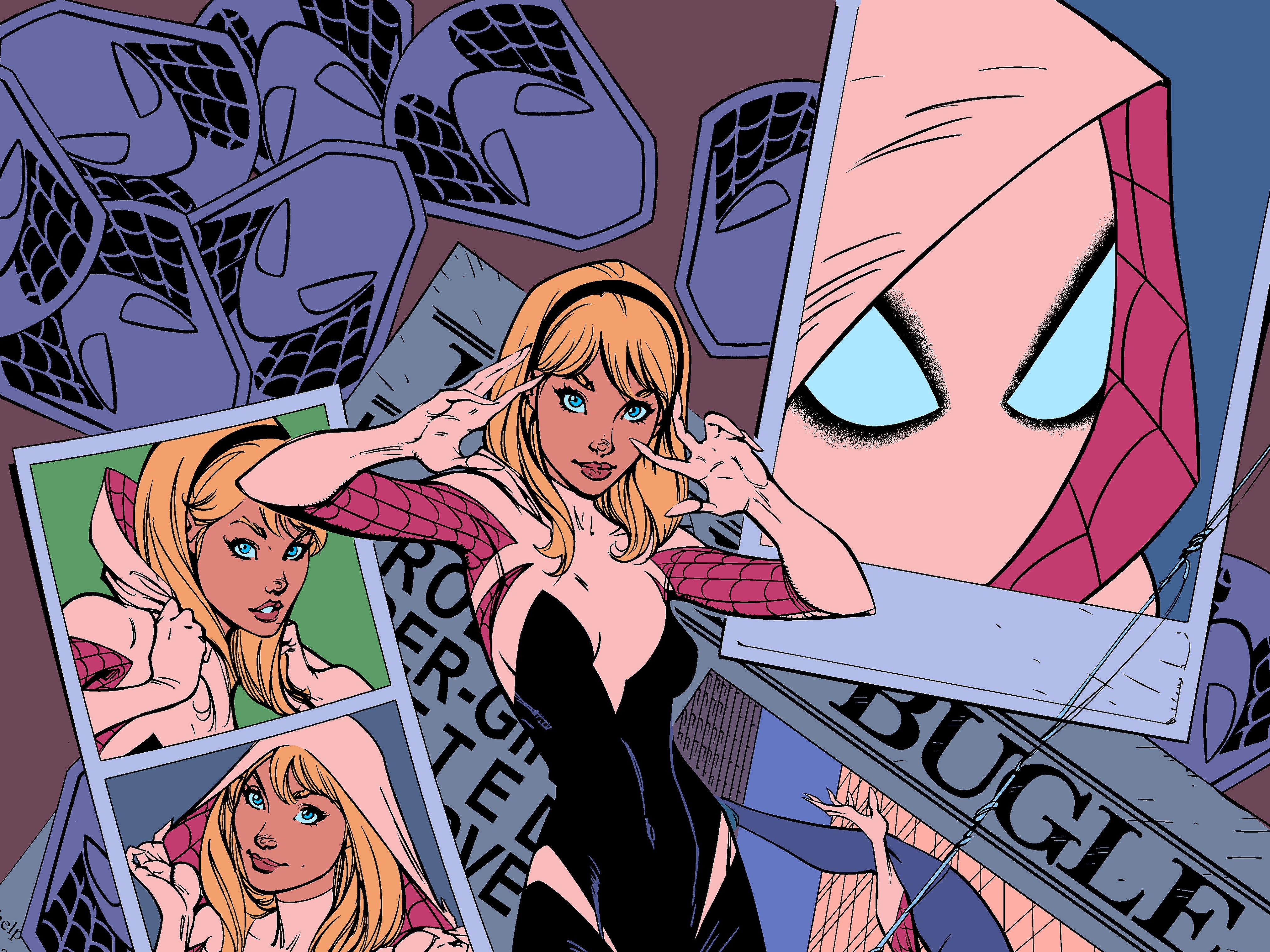 Spider-Gwen from Marvel Comics HD Wallpaper