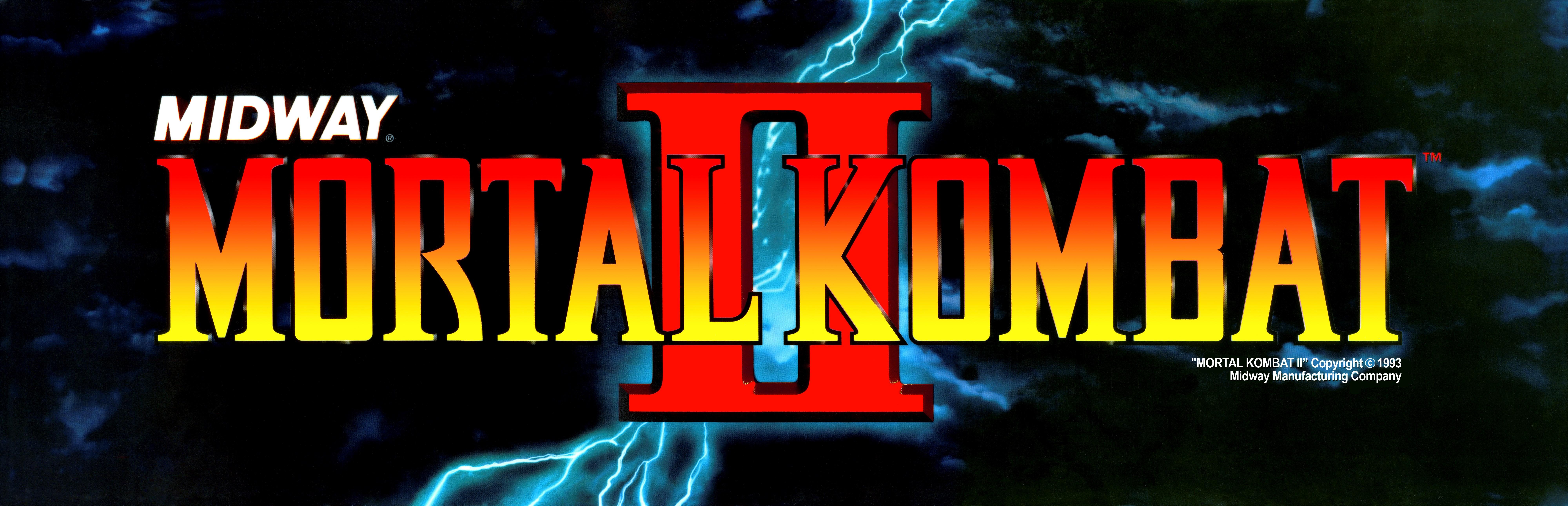 Mortal Kombat II Midway video game logo HD Wallpaper