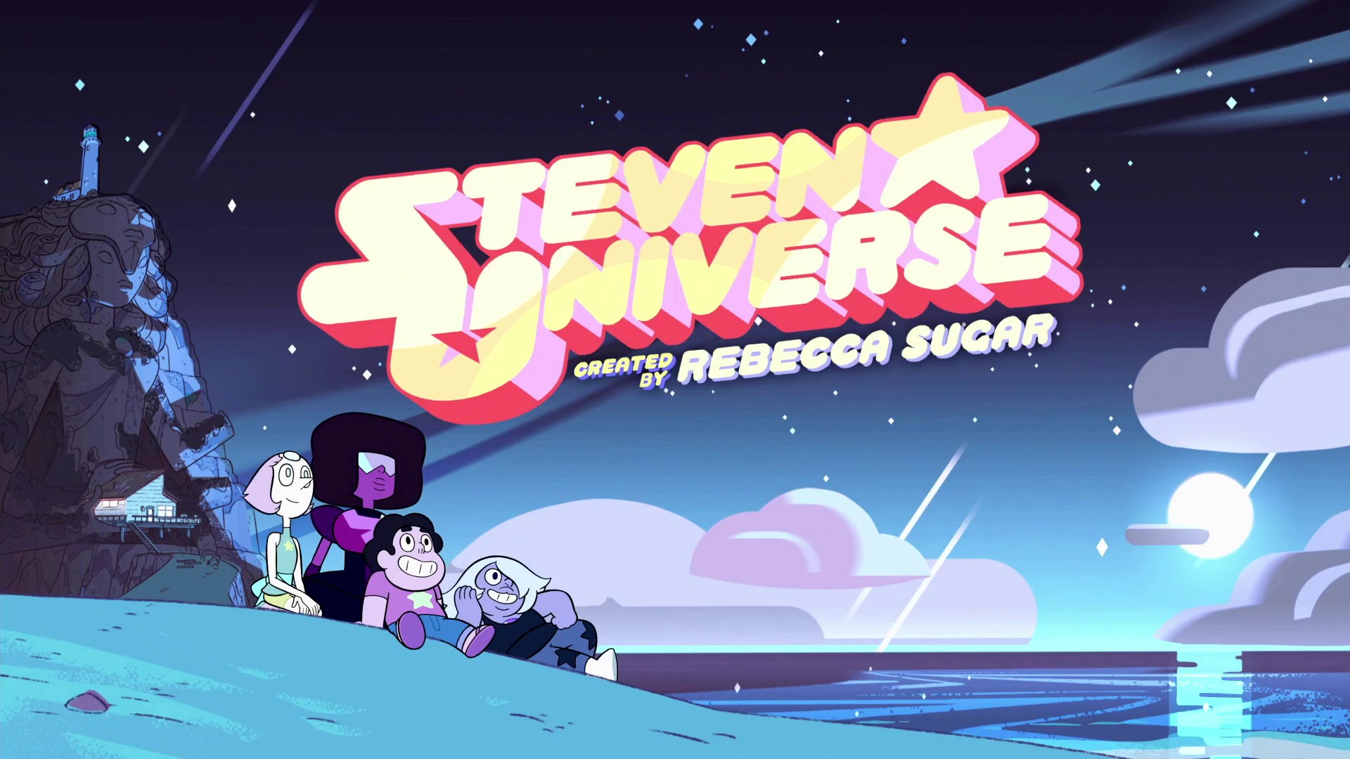 Steven Universe Title Card with Characters HD Wallpaper