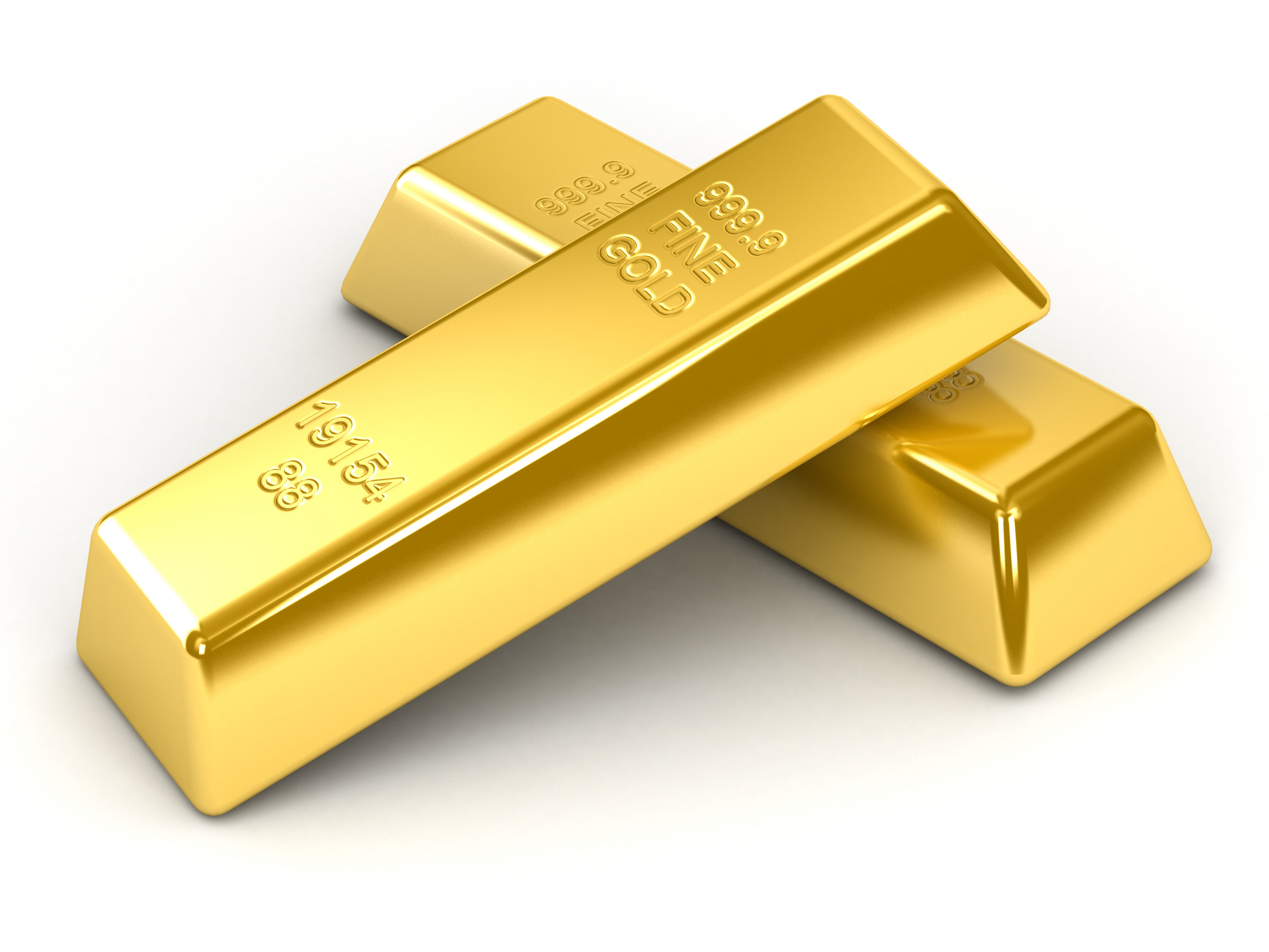 Two gold bars with markings HD Wallpaper
