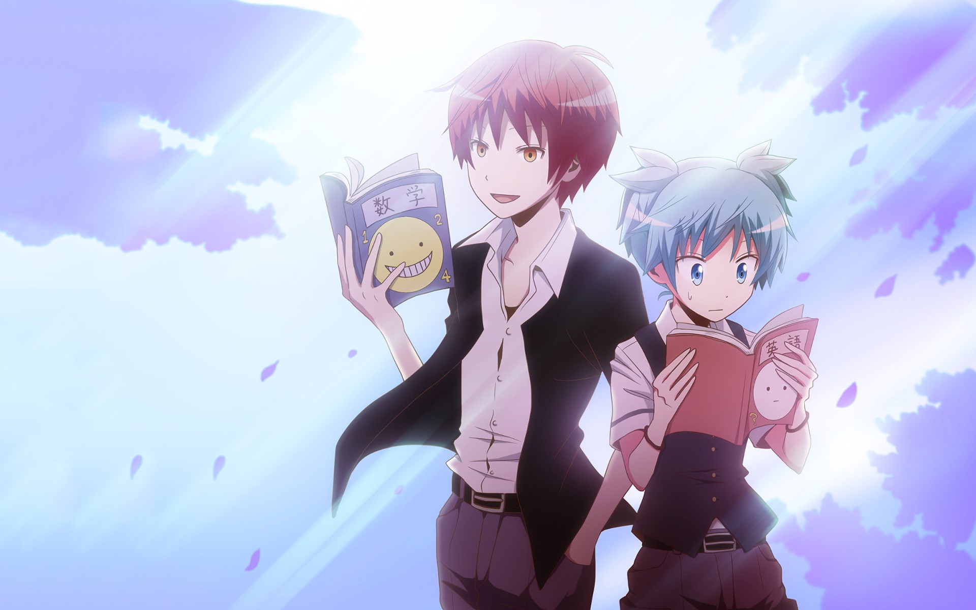 Karma Akabane and Nagisa Shiota from Assassination Classroom HD Wallpaper
