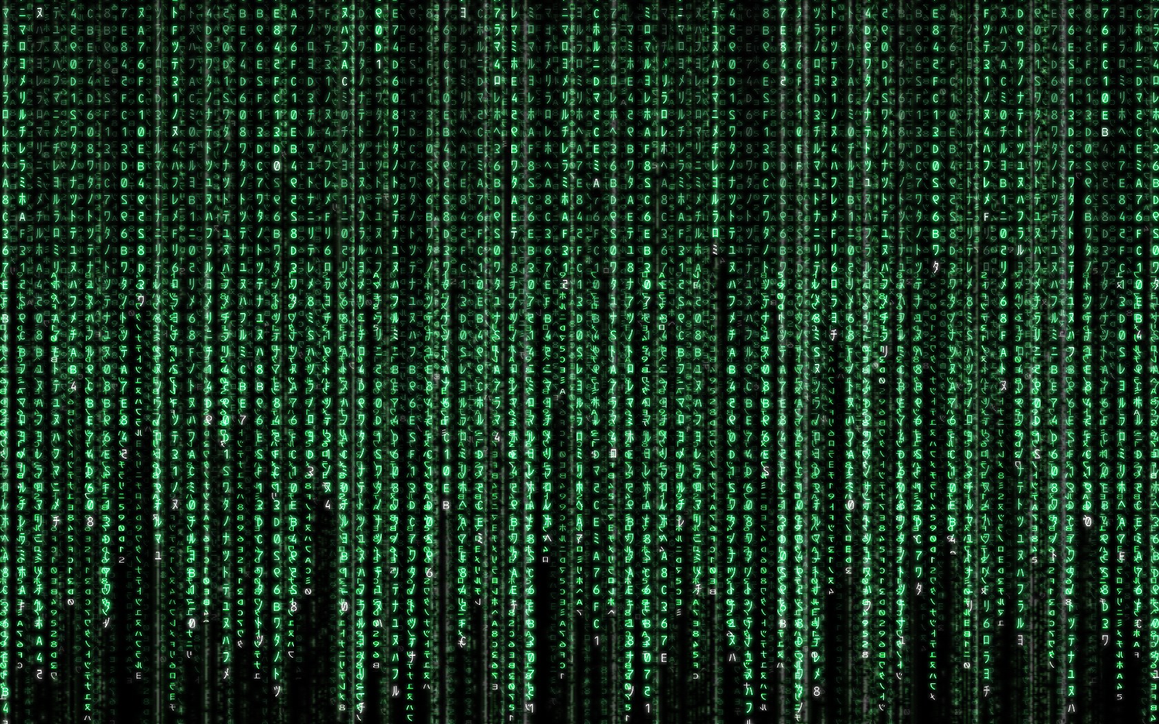 The Matrix digital rain effect HD Wallpaper