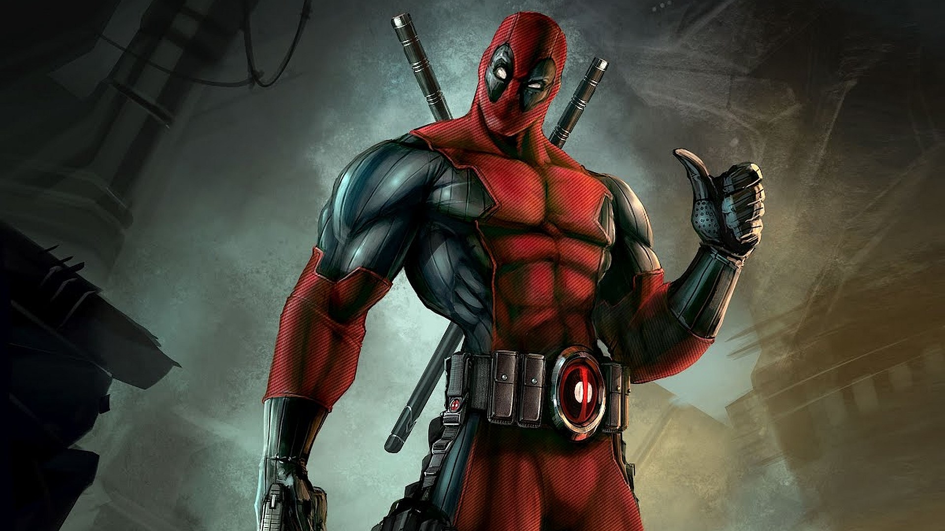 Deadpool giving a thumbs up HD Wallpaper