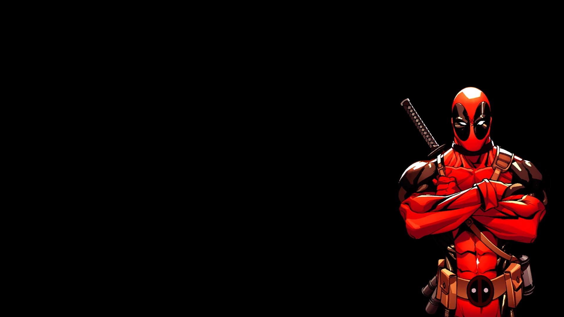 Deadpool with Katana HD Wallpaper