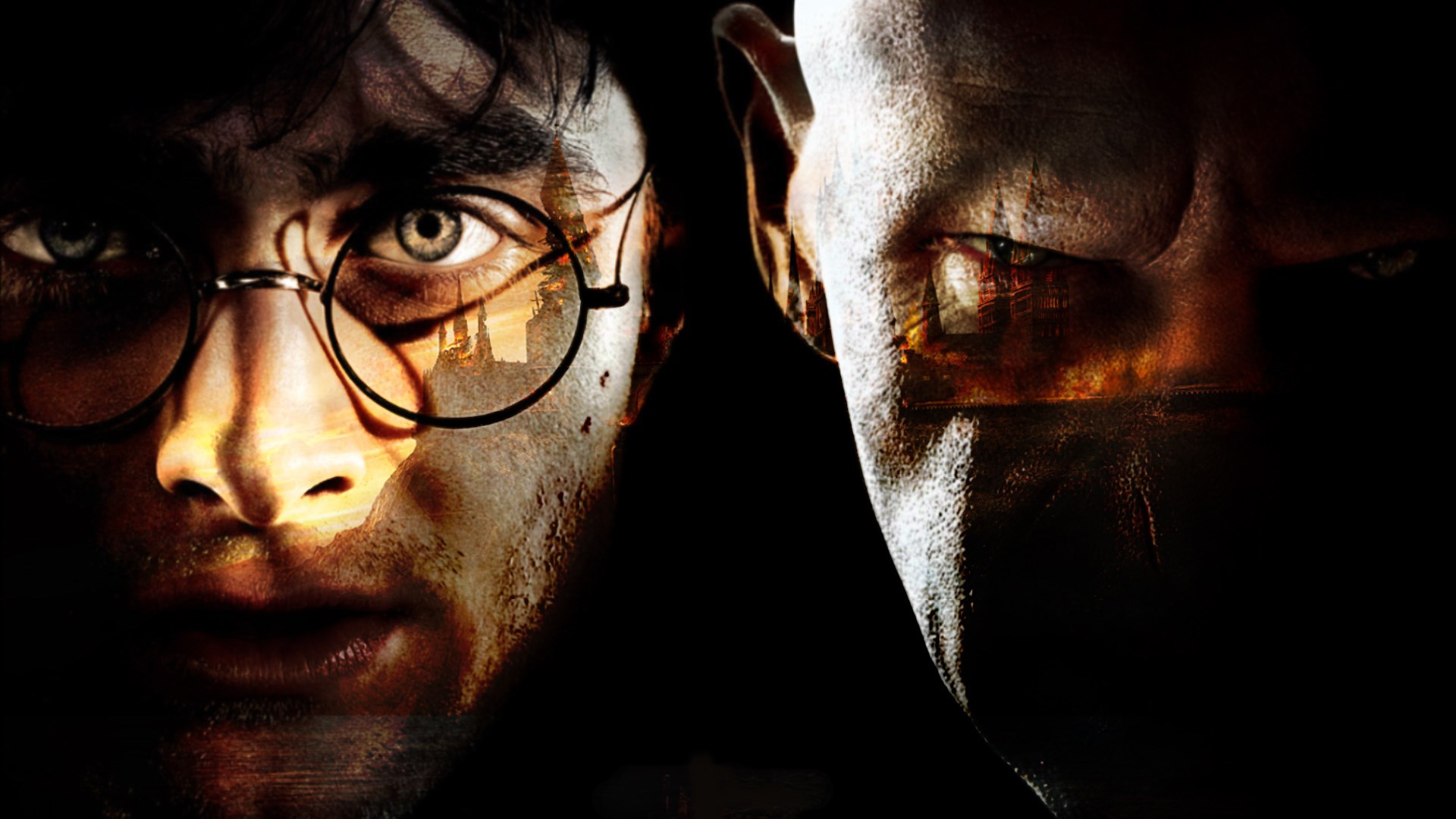 Harry Potter and Lord Voldemort from Harry Potter HD Wallpaper