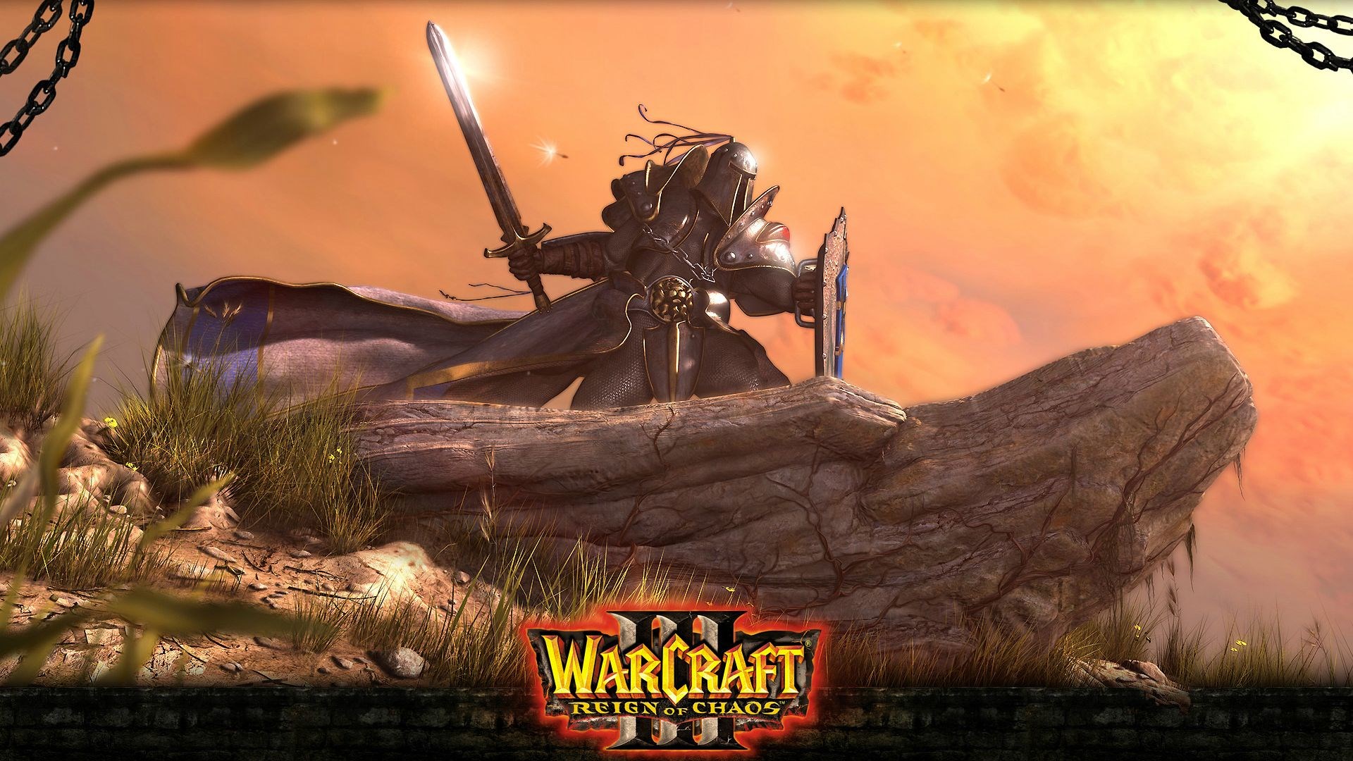 Warcraft III: Reign of Chaos Knight with Sword and Shield HD Wallpaper