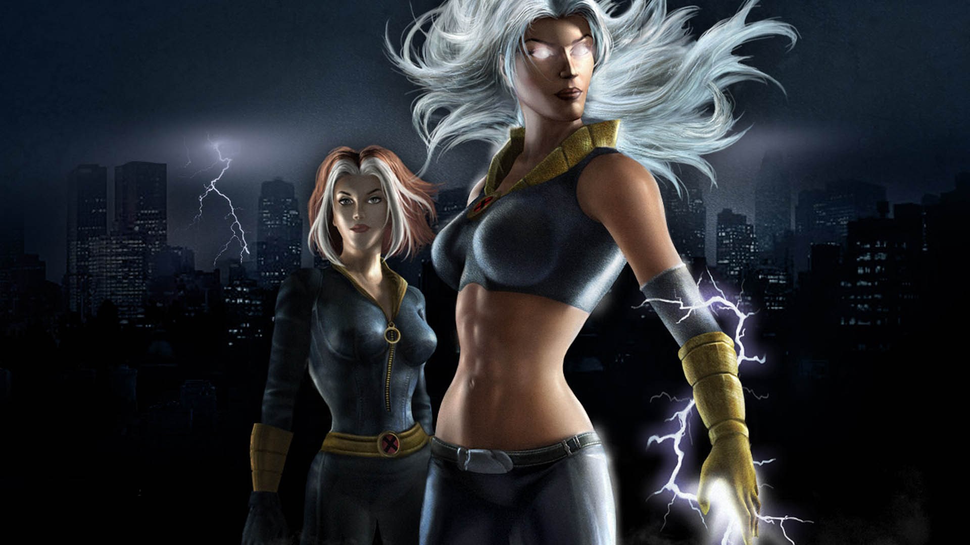 Storm and Rogue from X-Men Legends HD Wallpaper