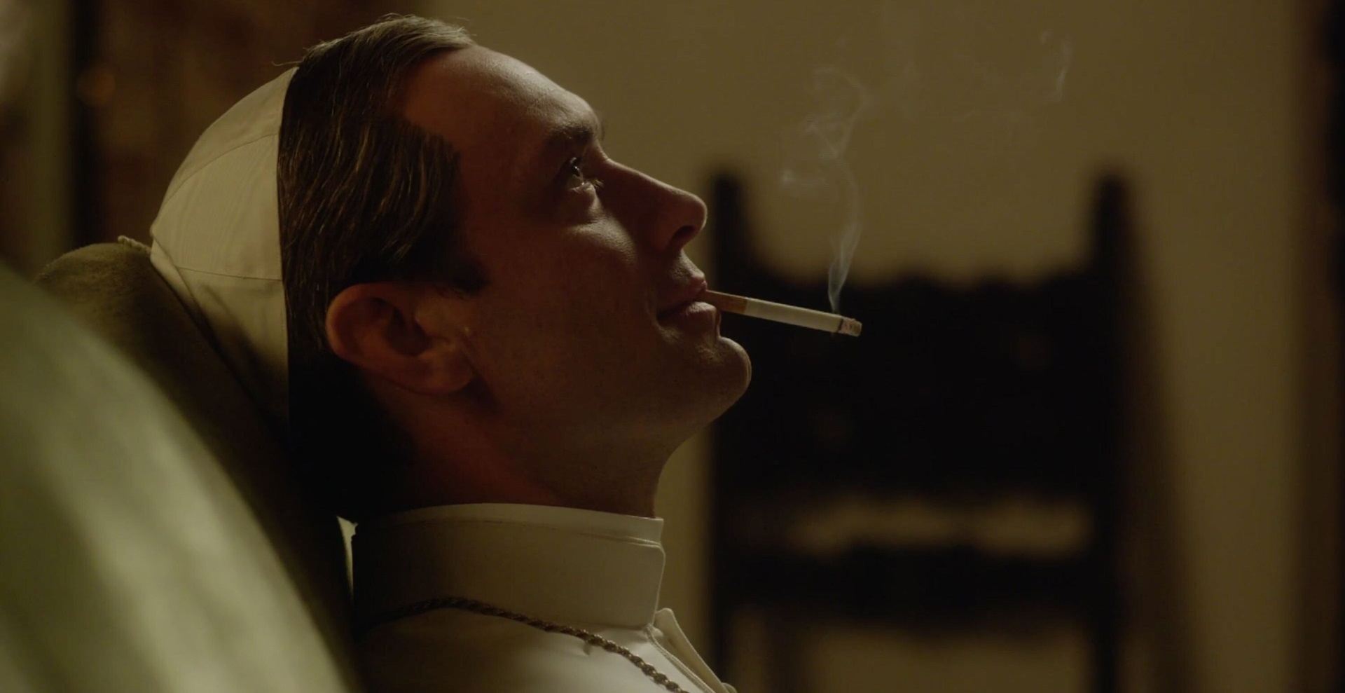 The Young Pope smoking a cigarette HD Wallpaper