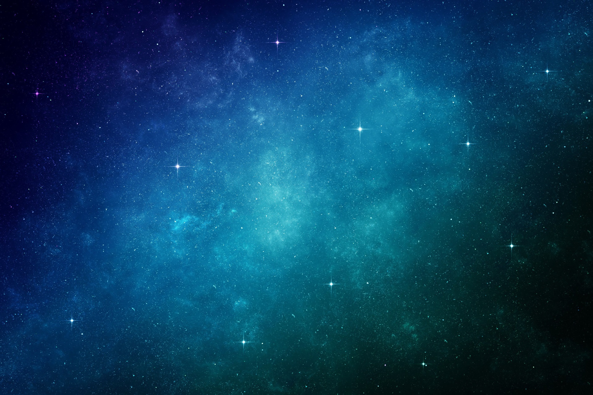 Starry night sky with nebulae HD Wallpaper