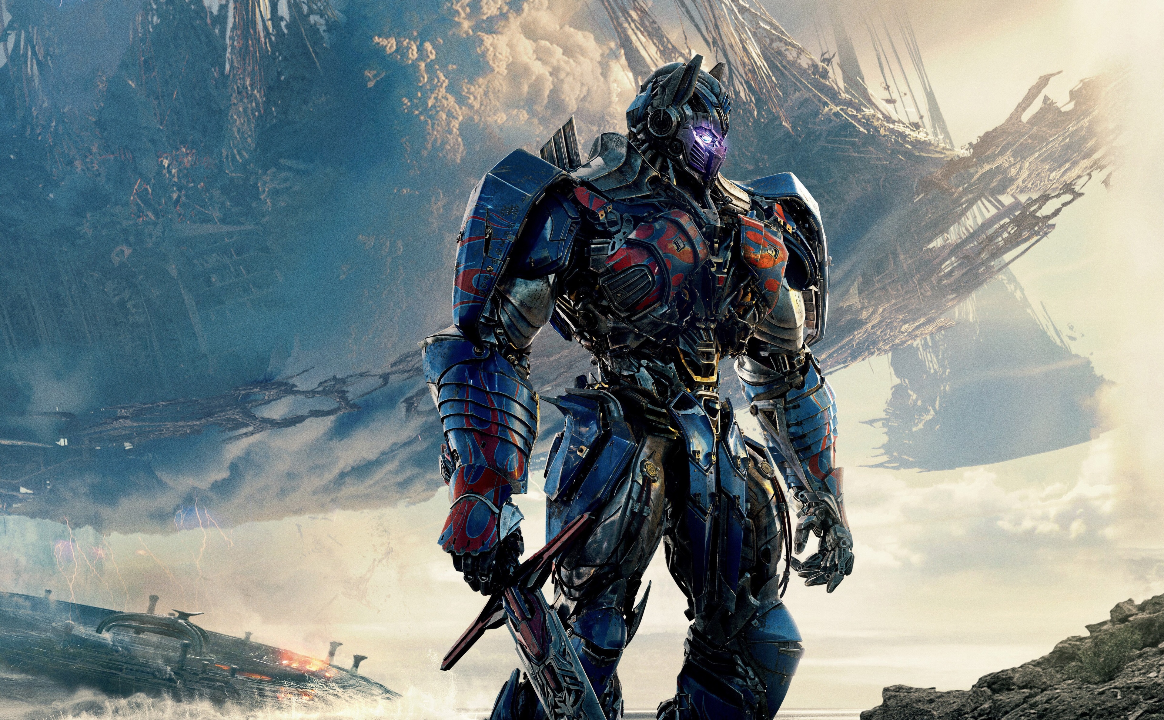 Optimus Prime from Transformers: The Last Knight 4K HD Wallpaper