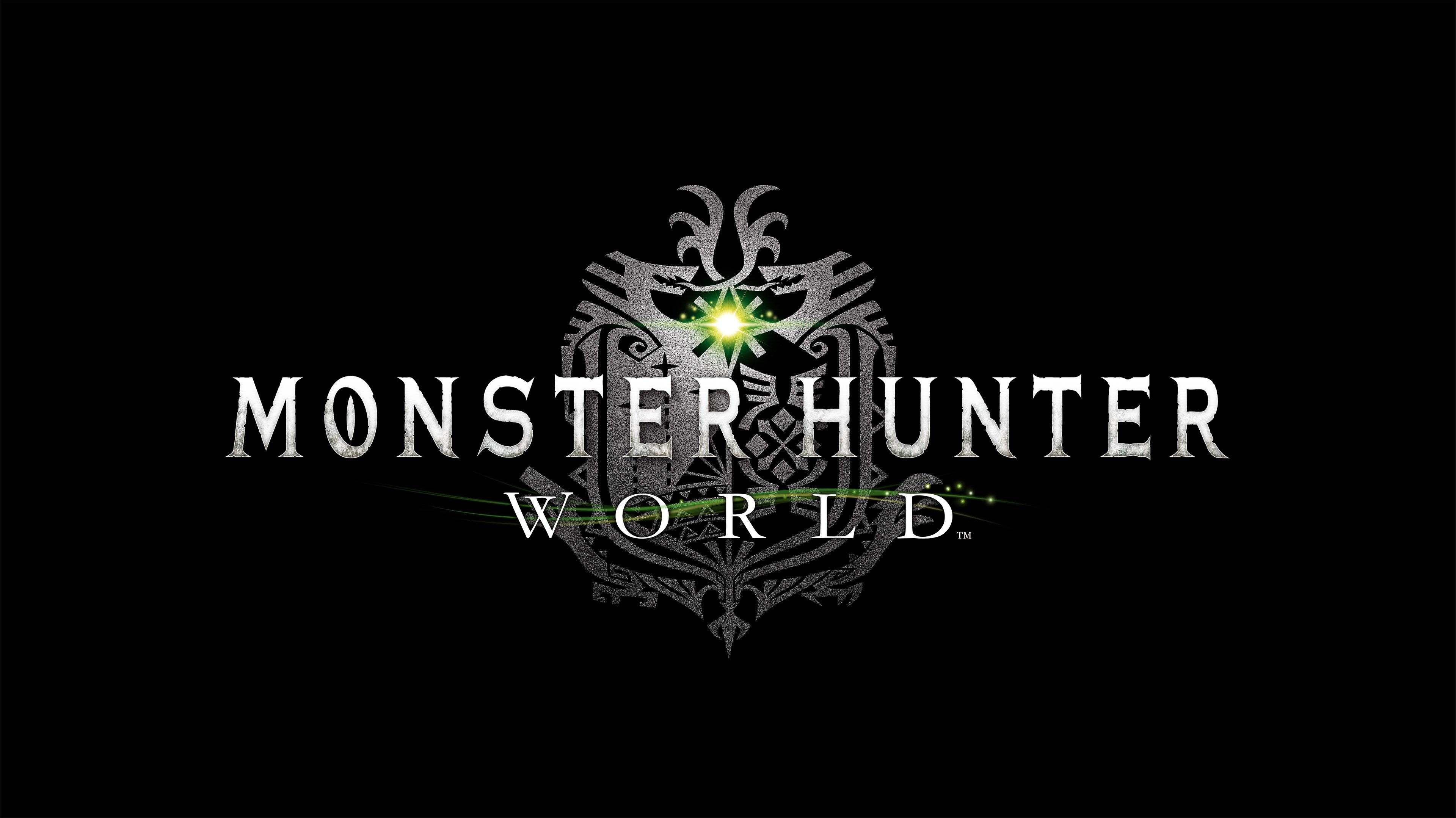 Monster Hunter World 4K logo HD Wallpaper