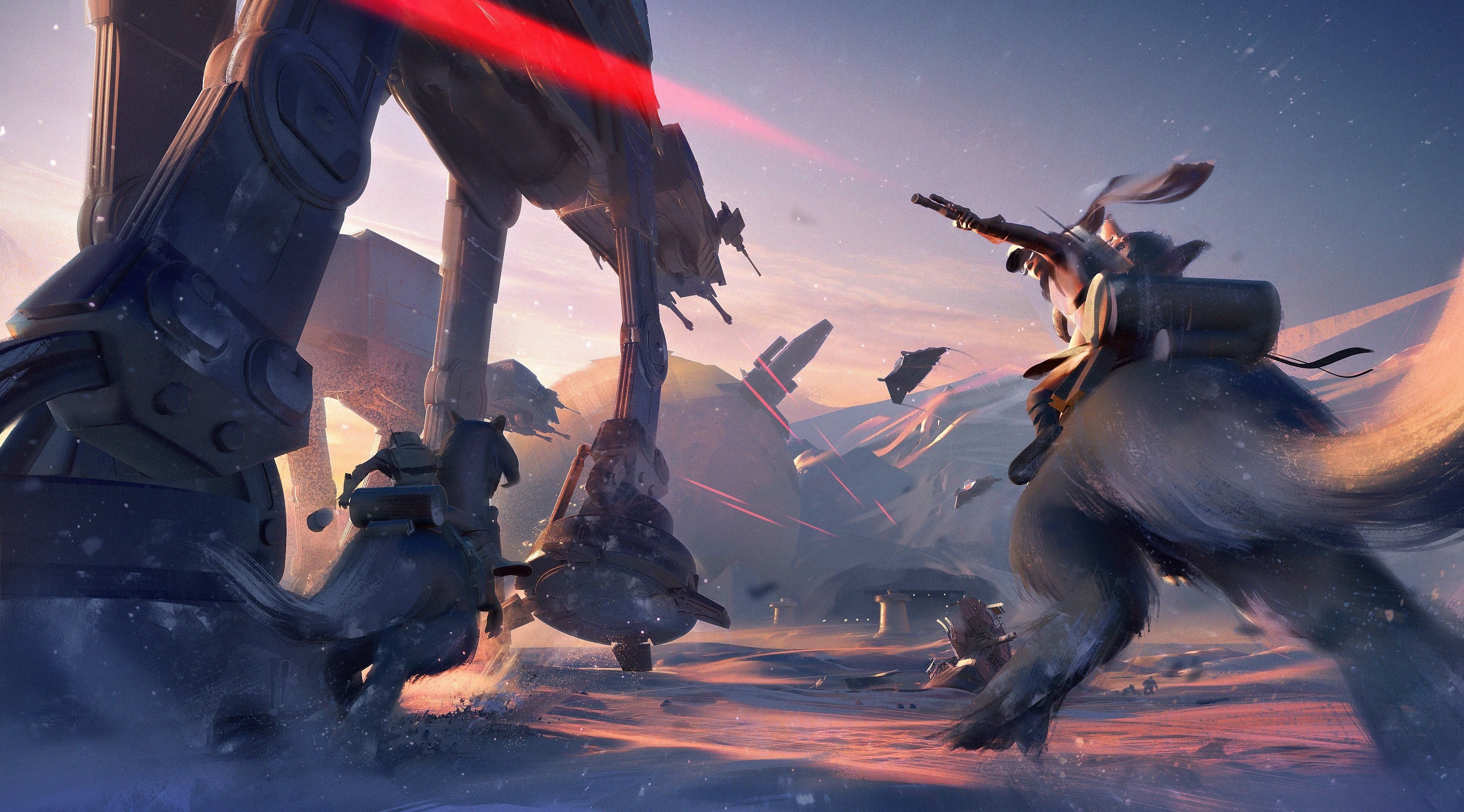 Star Wars Battlefront II 4K Epic Battle Scene HD Wallpaper