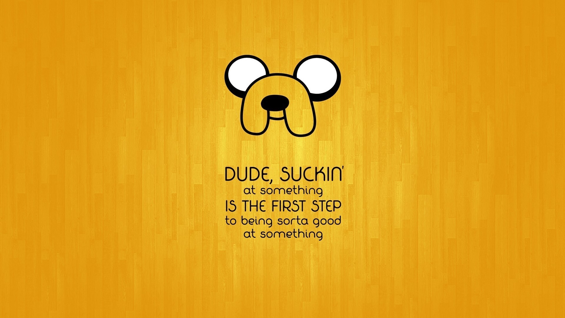 Jake the Dog from Adventure Time quote HD Wallpaper
