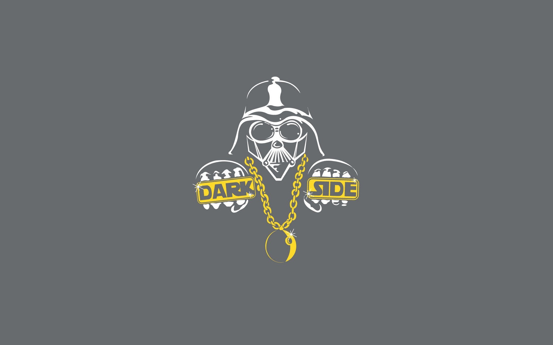 Darth Vader from Star Wars with 'Dark Side' chain HD Wallpaper