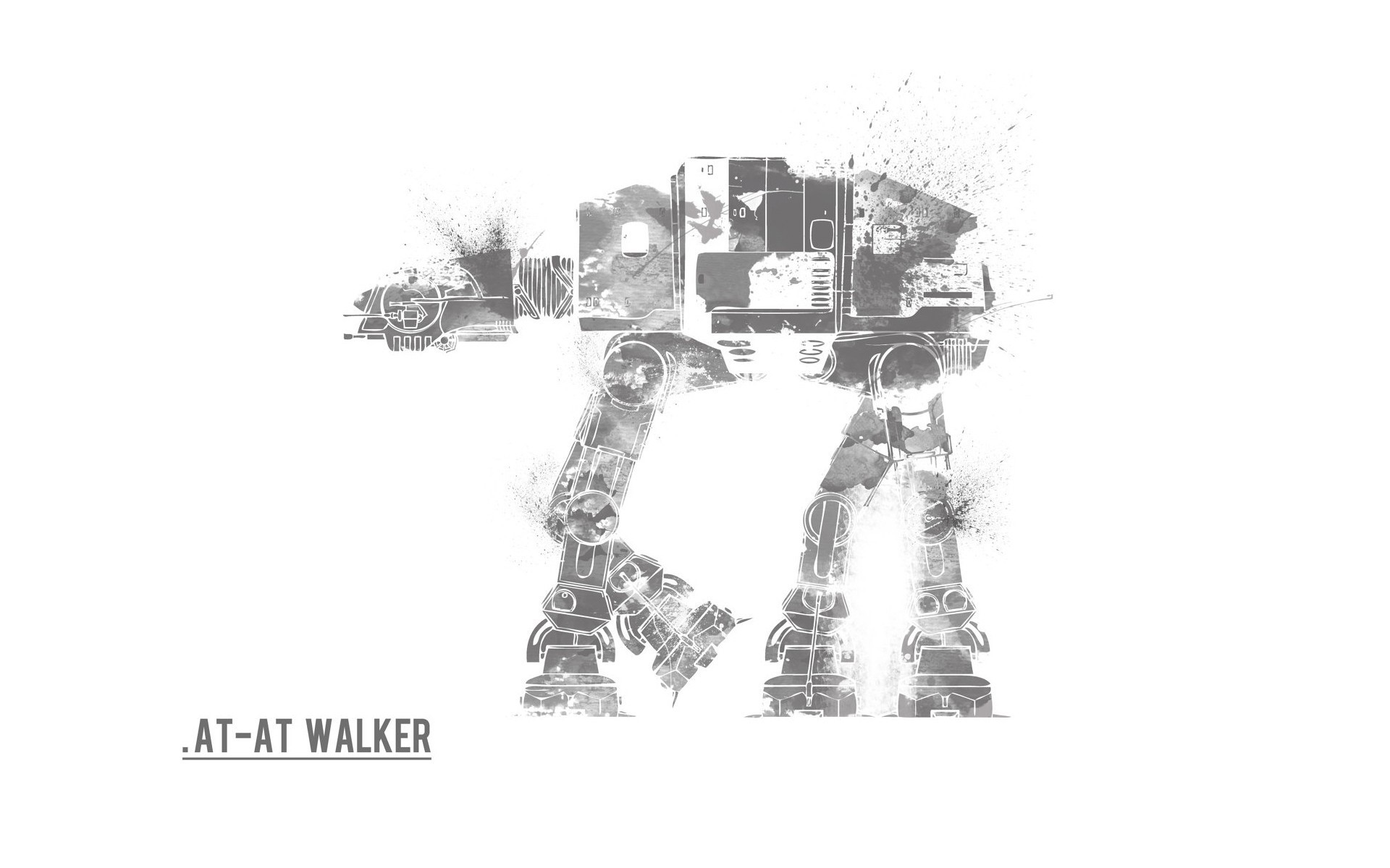 AT-AT Walker Star Wars Fan Art HD Wallpaper