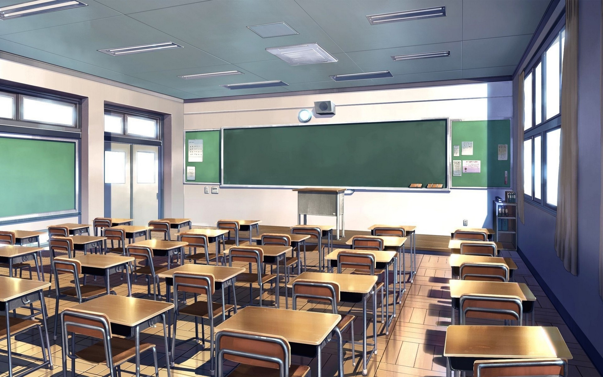 classroom digital art HD Wallpaper