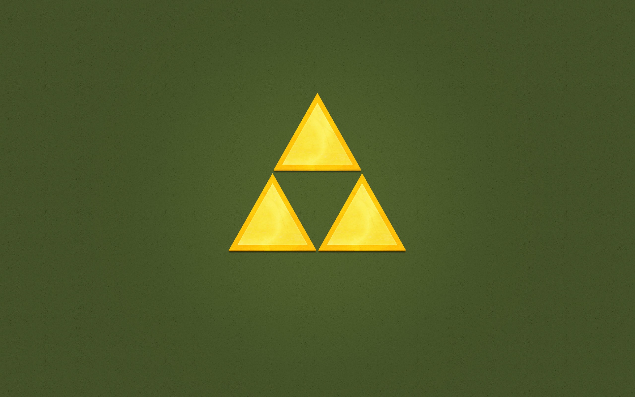 The Legend of Zelda Triforce Minimalism HD Wallpaper