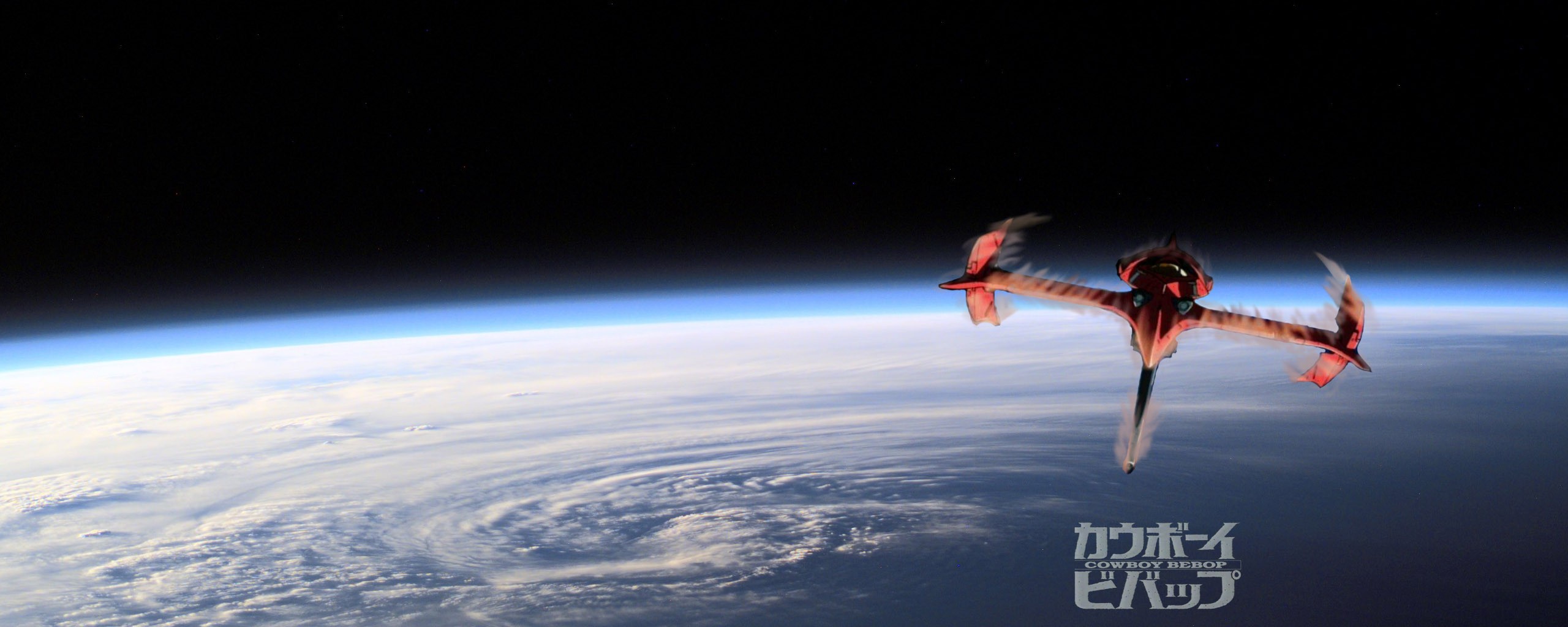 Swordfish II from Cowboy Bebop in space HD Wallpaper