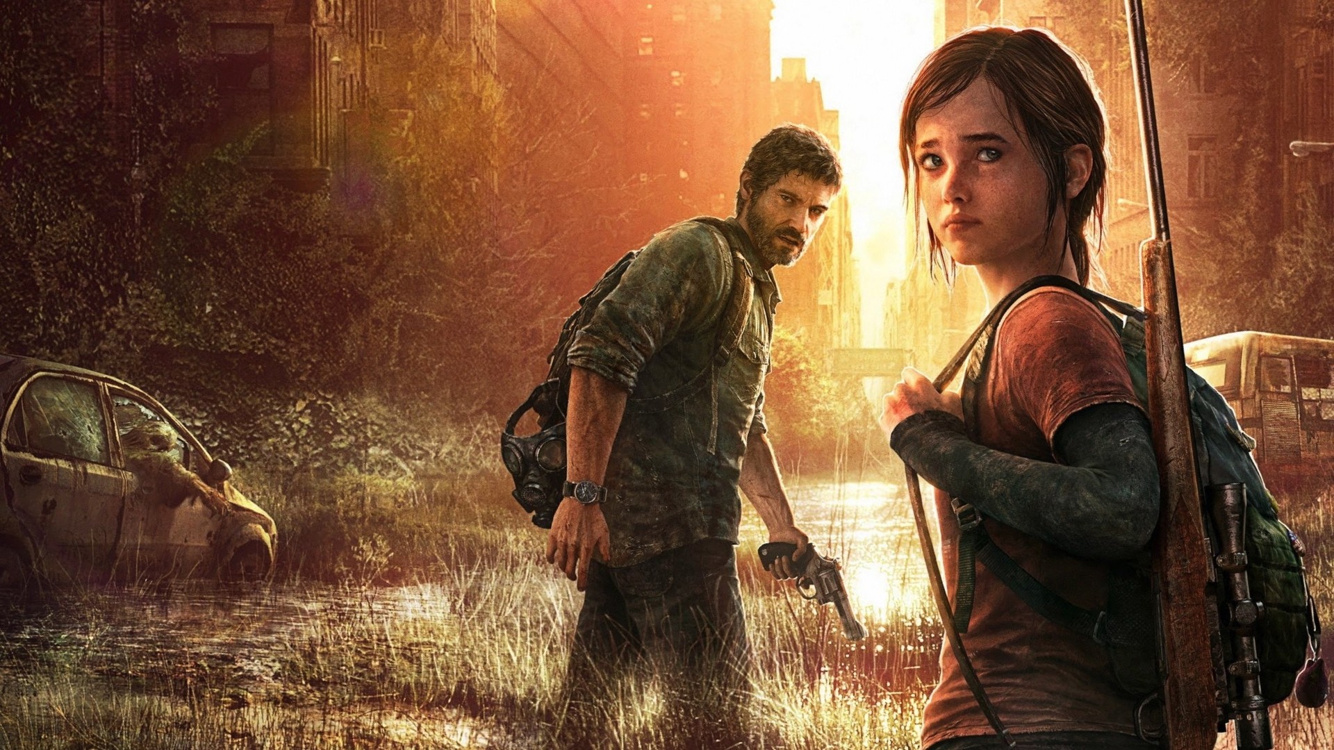 Joel and Ellie from The Last of Us HD Wallpaper