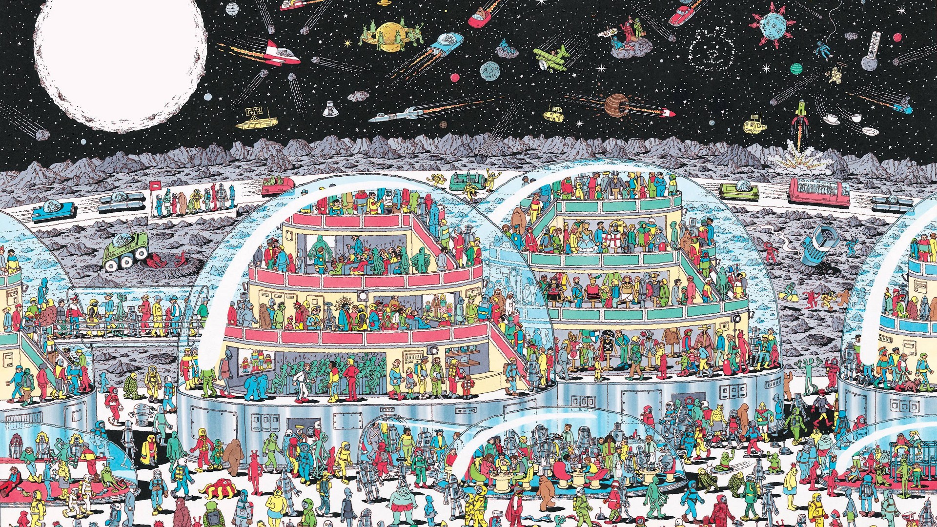 Waldo on the Moon HD Wallpaper