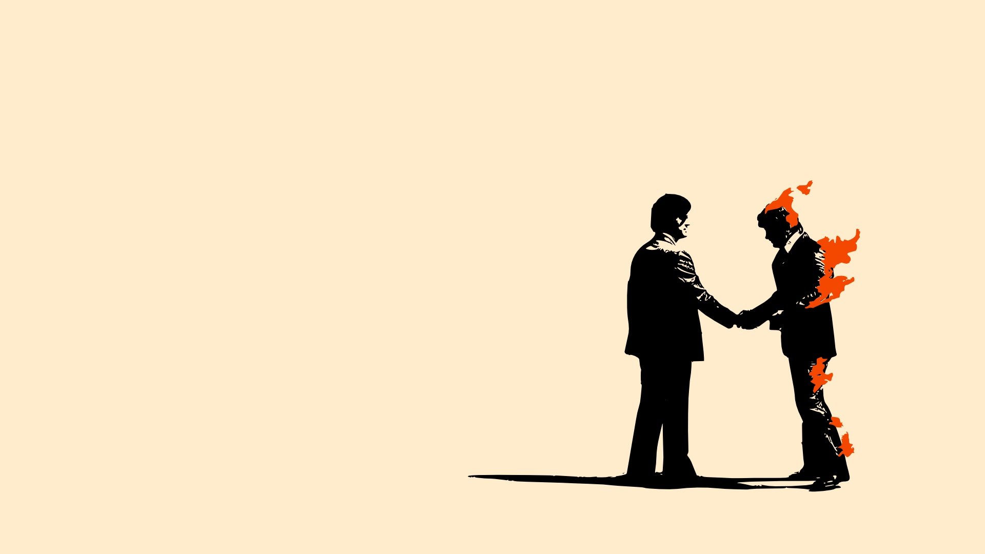 Pink Floyd Wish You Were Here album cover HD Wallpaper