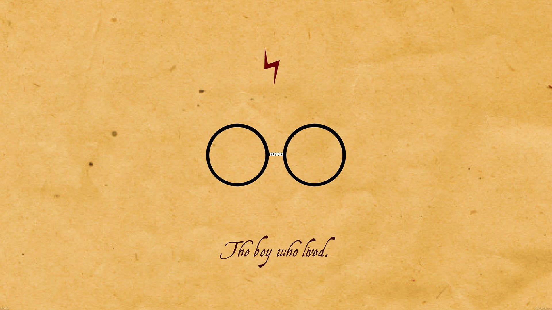 Harry Potter glasses and lightning bolt HD Wallpaper