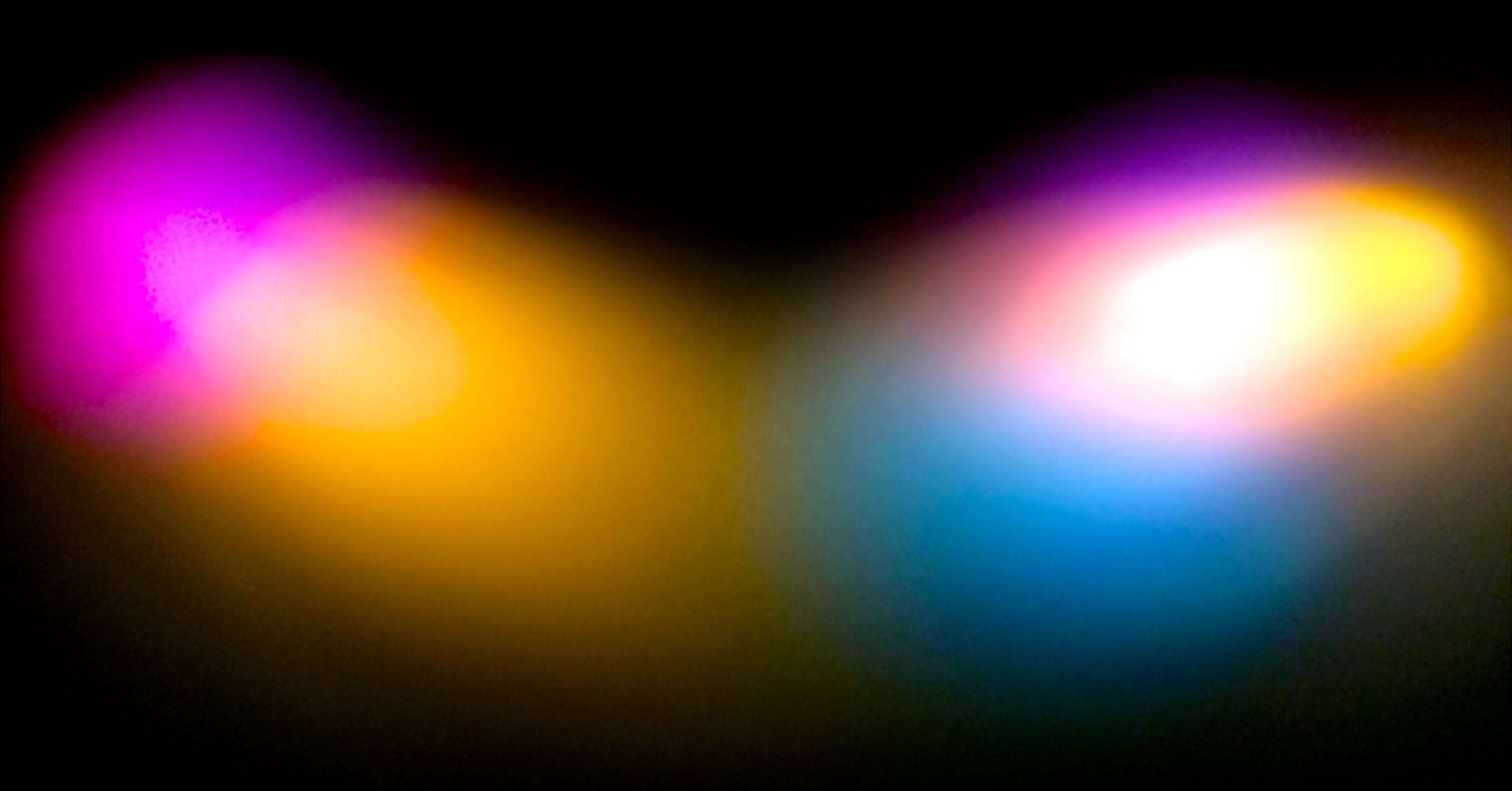 Vibrant Colorful Light Spotlights in Darkness HD Wallpaper