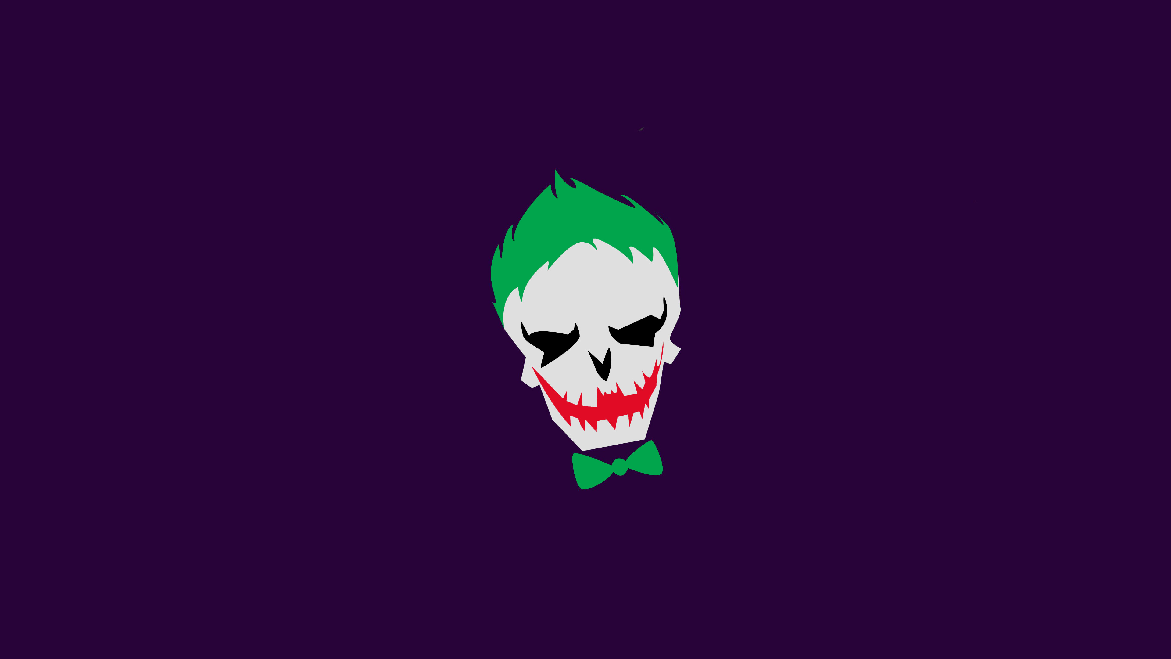 Joker Skull Minimalist Art 4K HD Wallpaper