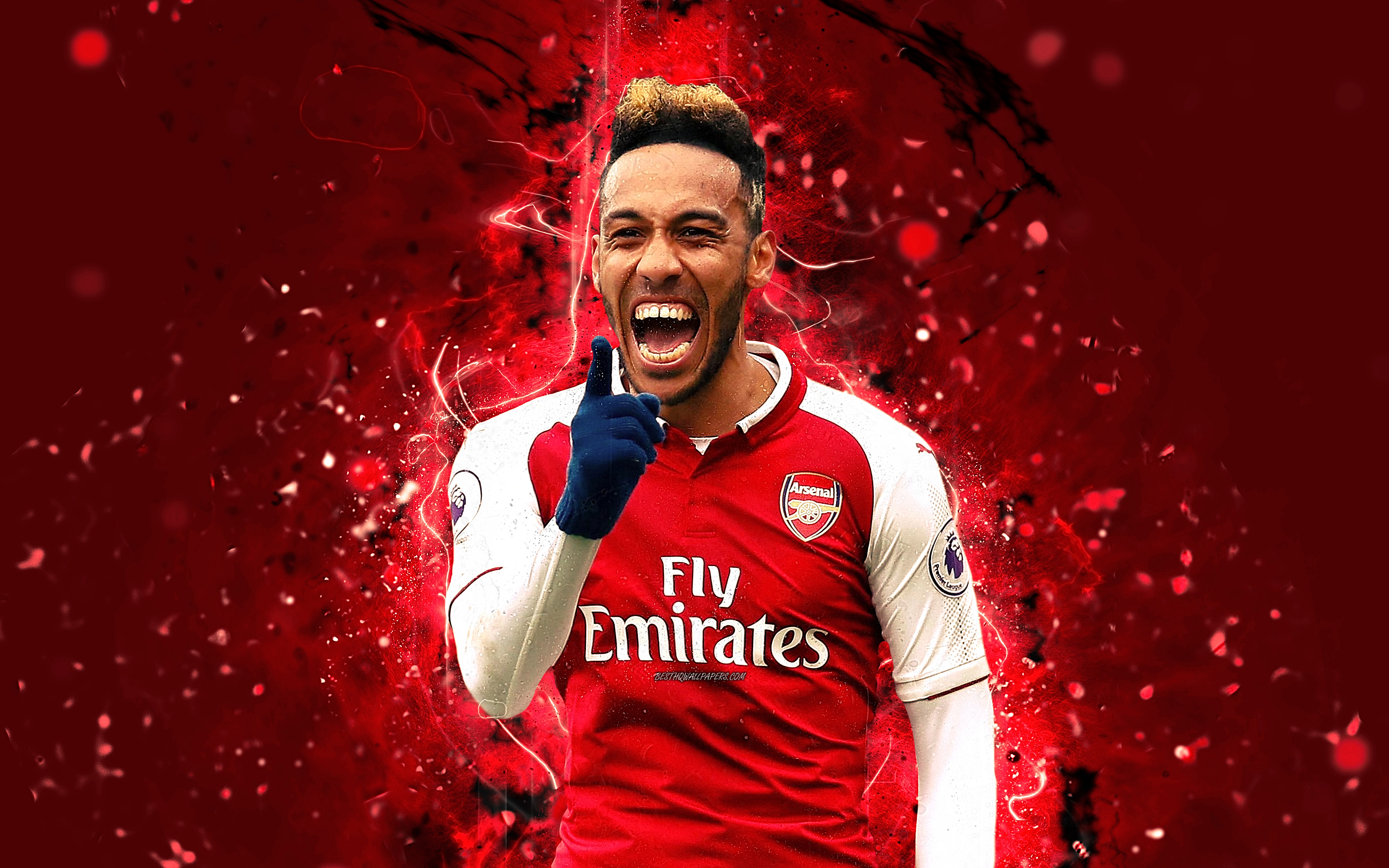 Pierre-Emerick Aubameyang from Arsenal F.C. HD Wallpaper