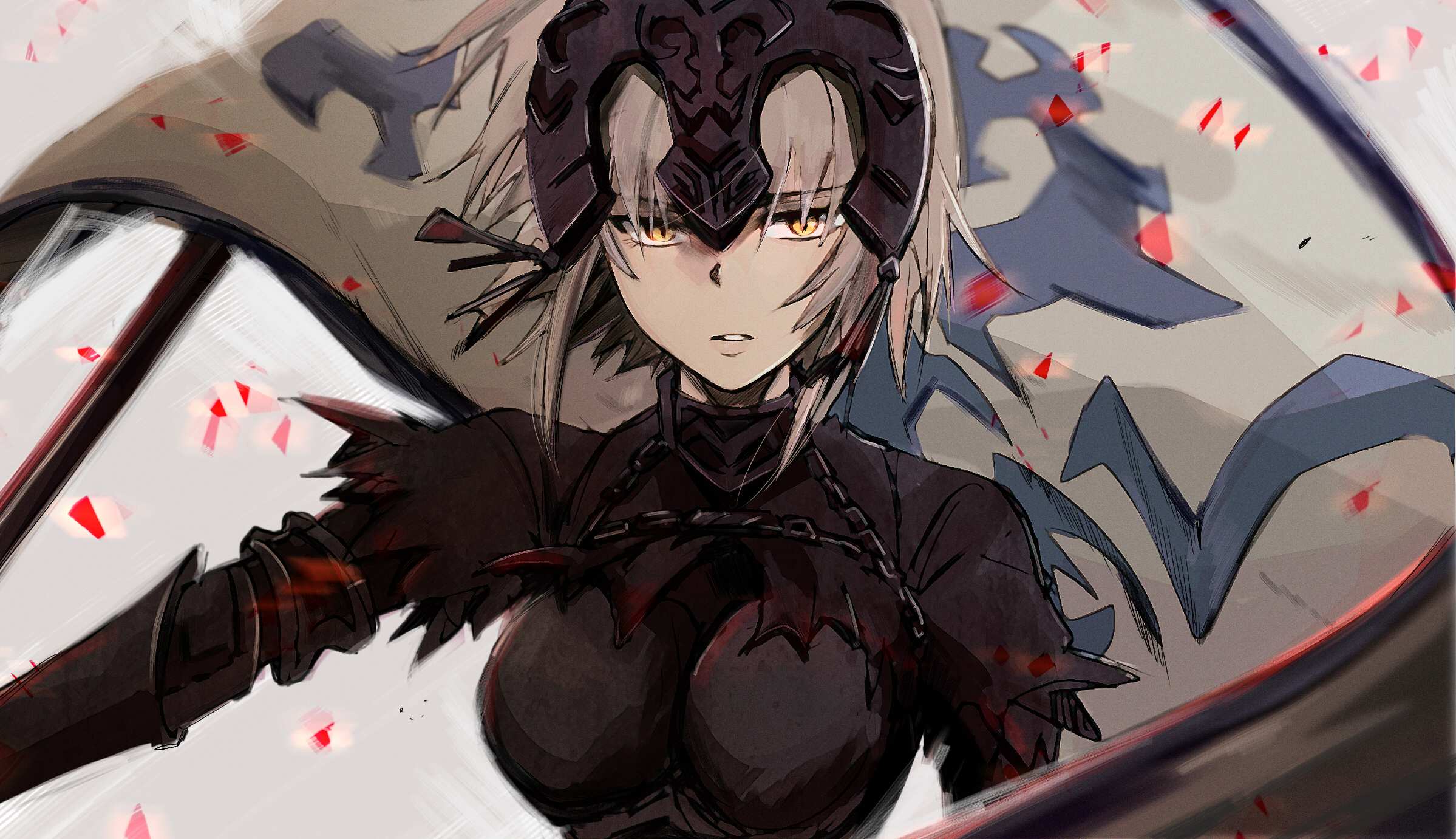 Jeanne d'Arc Alter Ruler from Fate/Grand Order HD Wallpaper