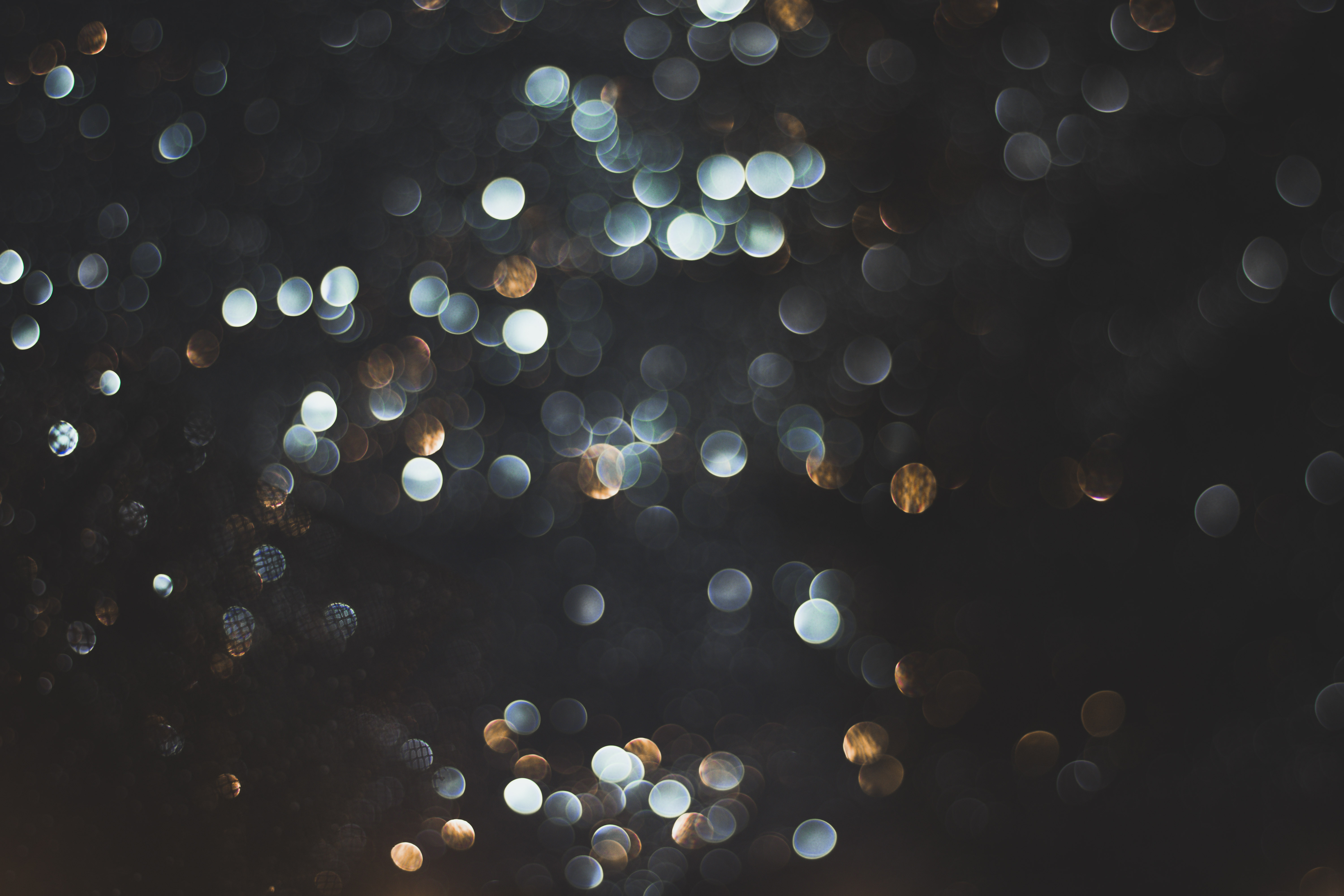 Dark Bokeh Lights HD Wallpaper