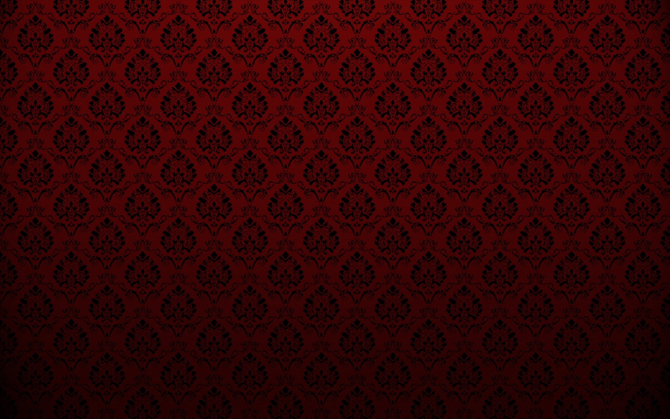 Red damask pattern HD Wallpaper