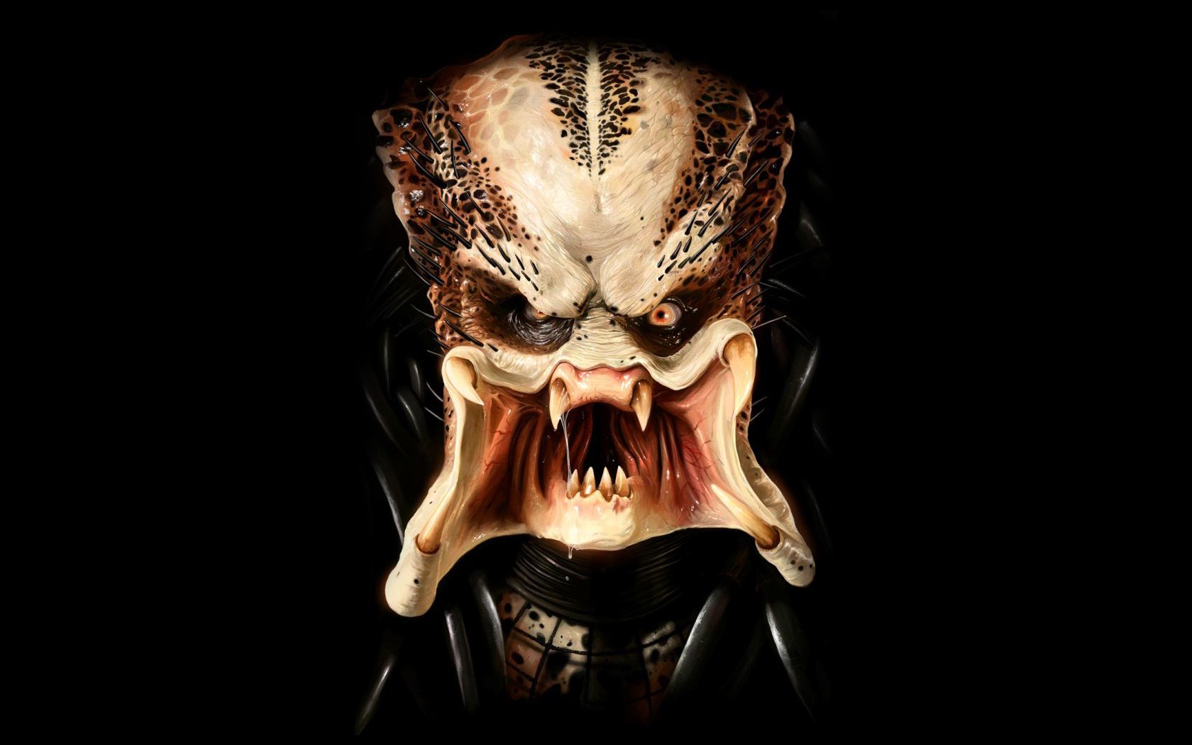 Predator mask close-up HD Wallpaper