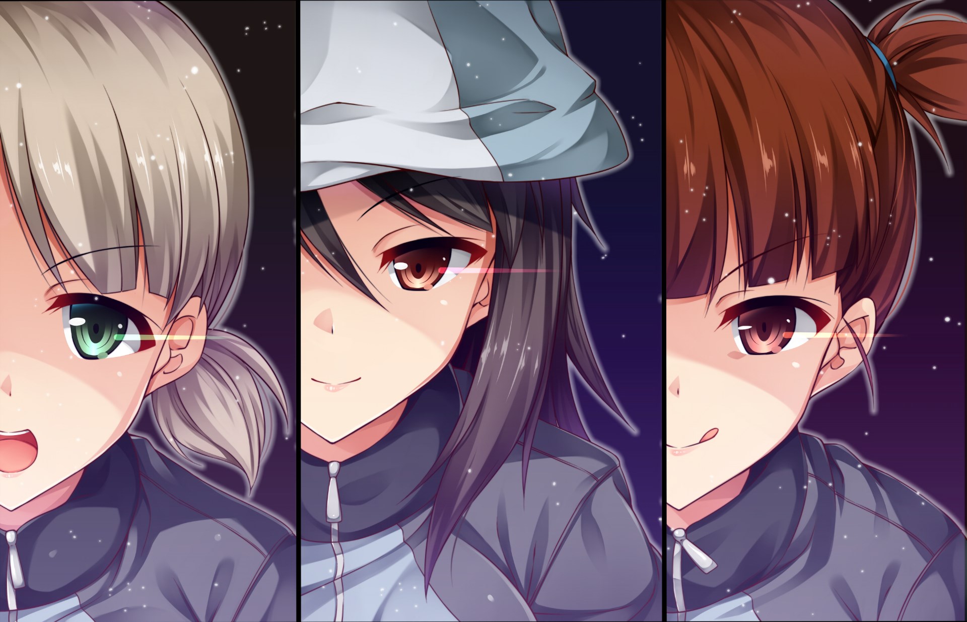 Girls und Panzer anime characters HD Wallpaper