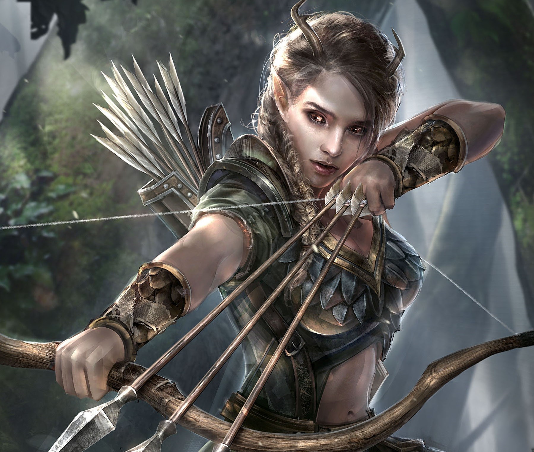 Elf Archer from The Elder Scrolls Legends HD Wallpaper