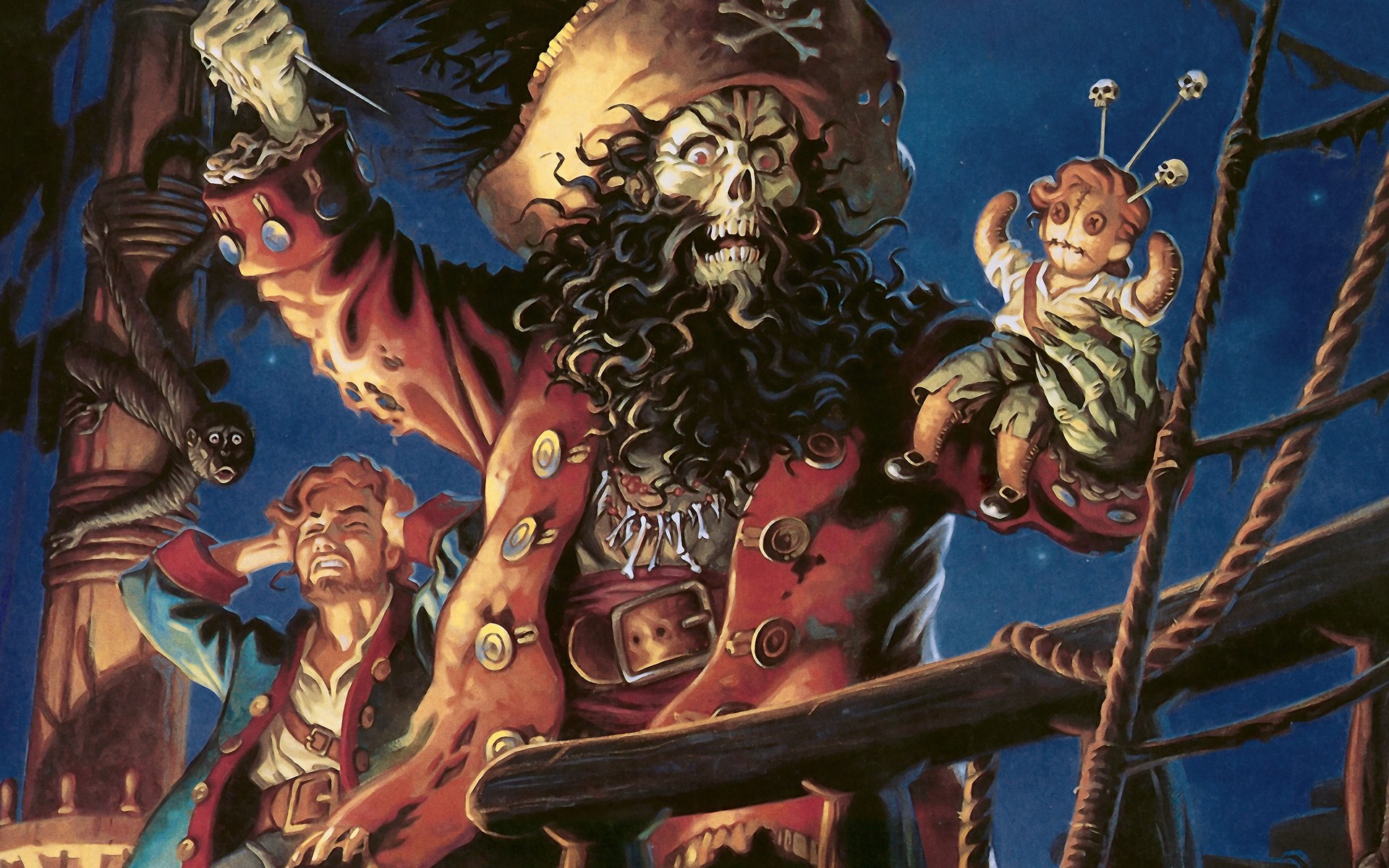 Guybrush Threepwood and LeChuck from Monkey Island HD Wallpaper