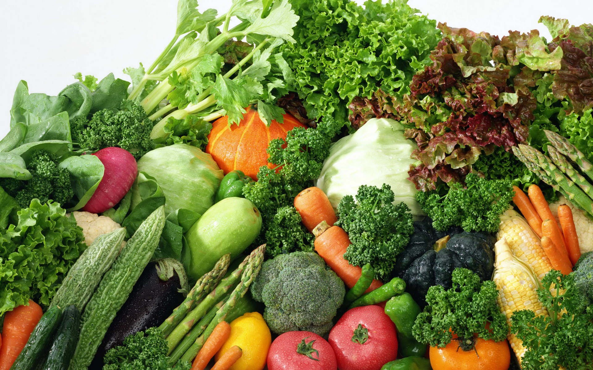 Assortment of fresh vegetables HD Wallpaper
