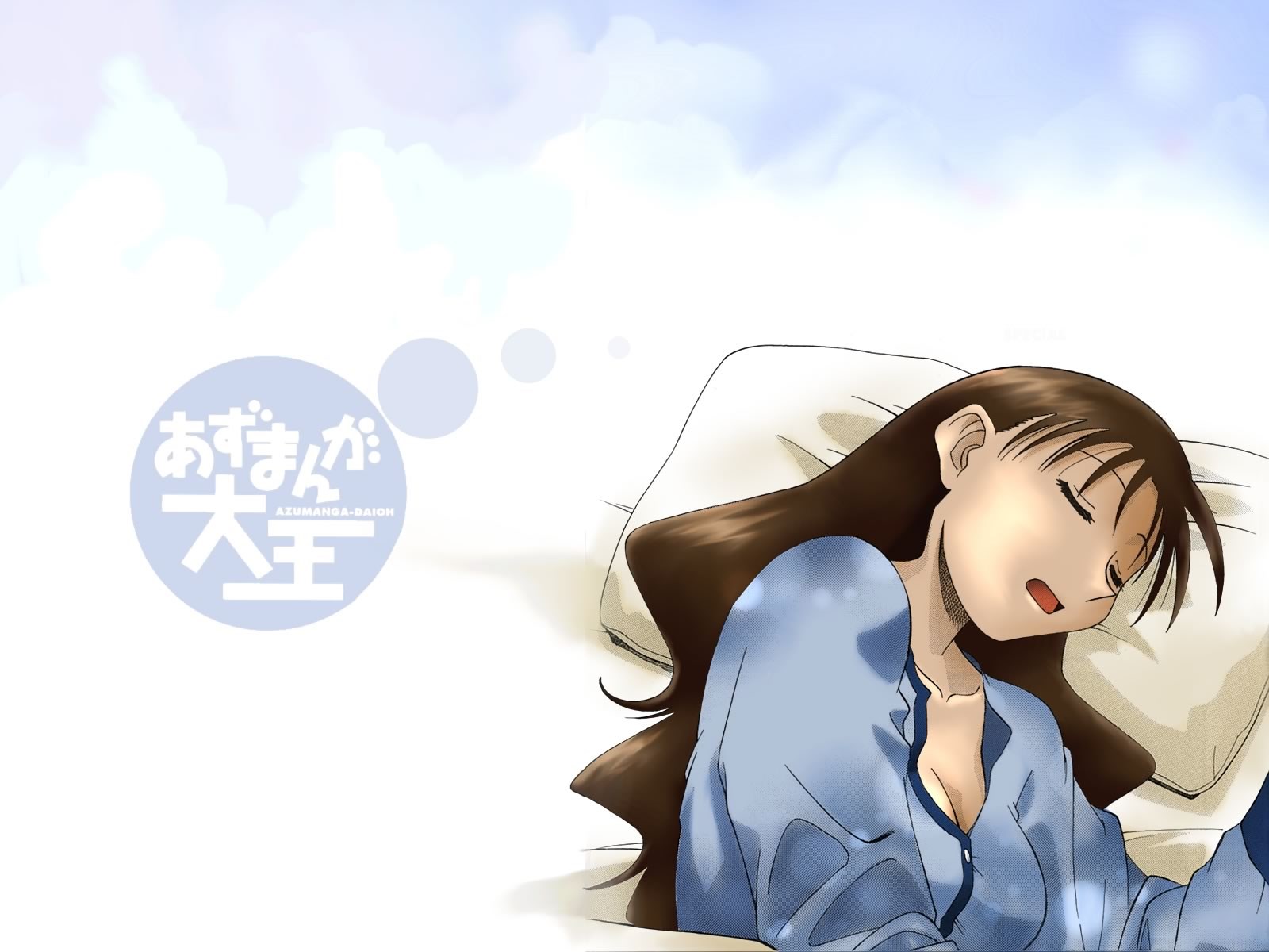 Chiyo Mihama sleeping from Azumanga Daioh HD Wallpaper