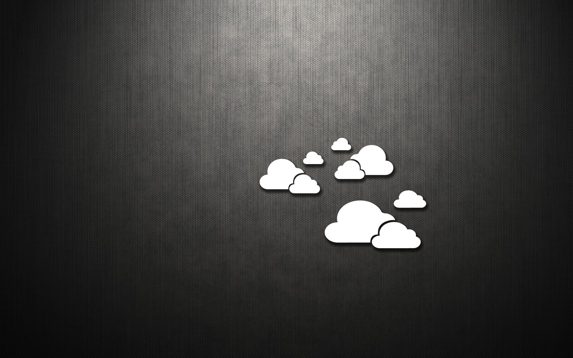 Minimalist clouds on a dark textured background HD Wallpaper